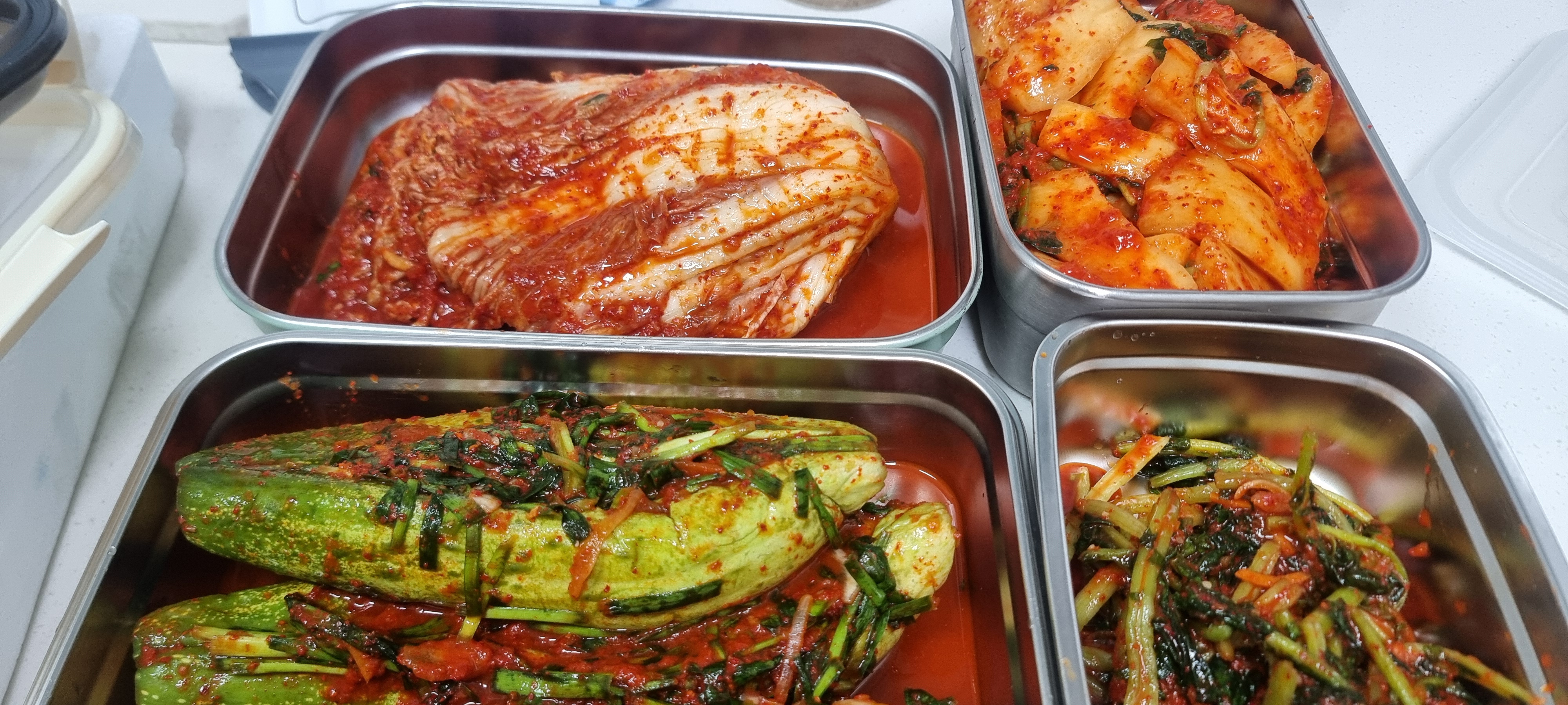 운림가 김치세트 3kg + 열무김치 300g 추가증정 (총각+오이소박이+포기김치 1kg씩)-1