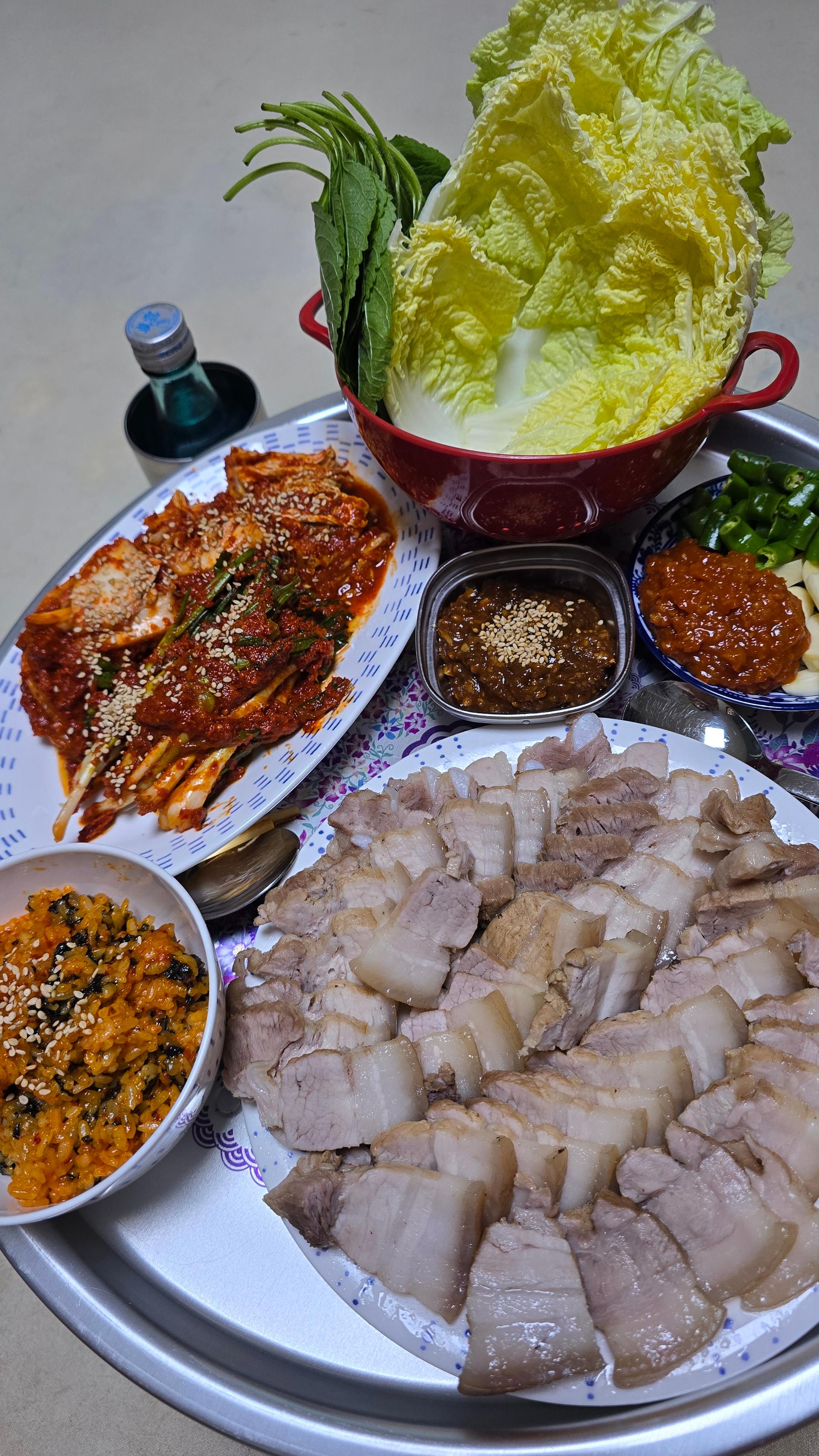 나홀로족세트 실비김치800g+파김치500g