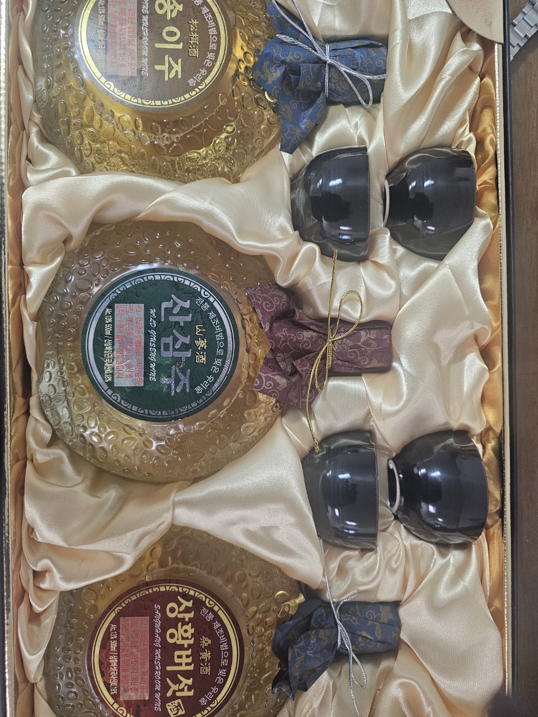 백운주가 전통주 백운명주 30호 선물세트(송이·산삼·상황버섯)-1