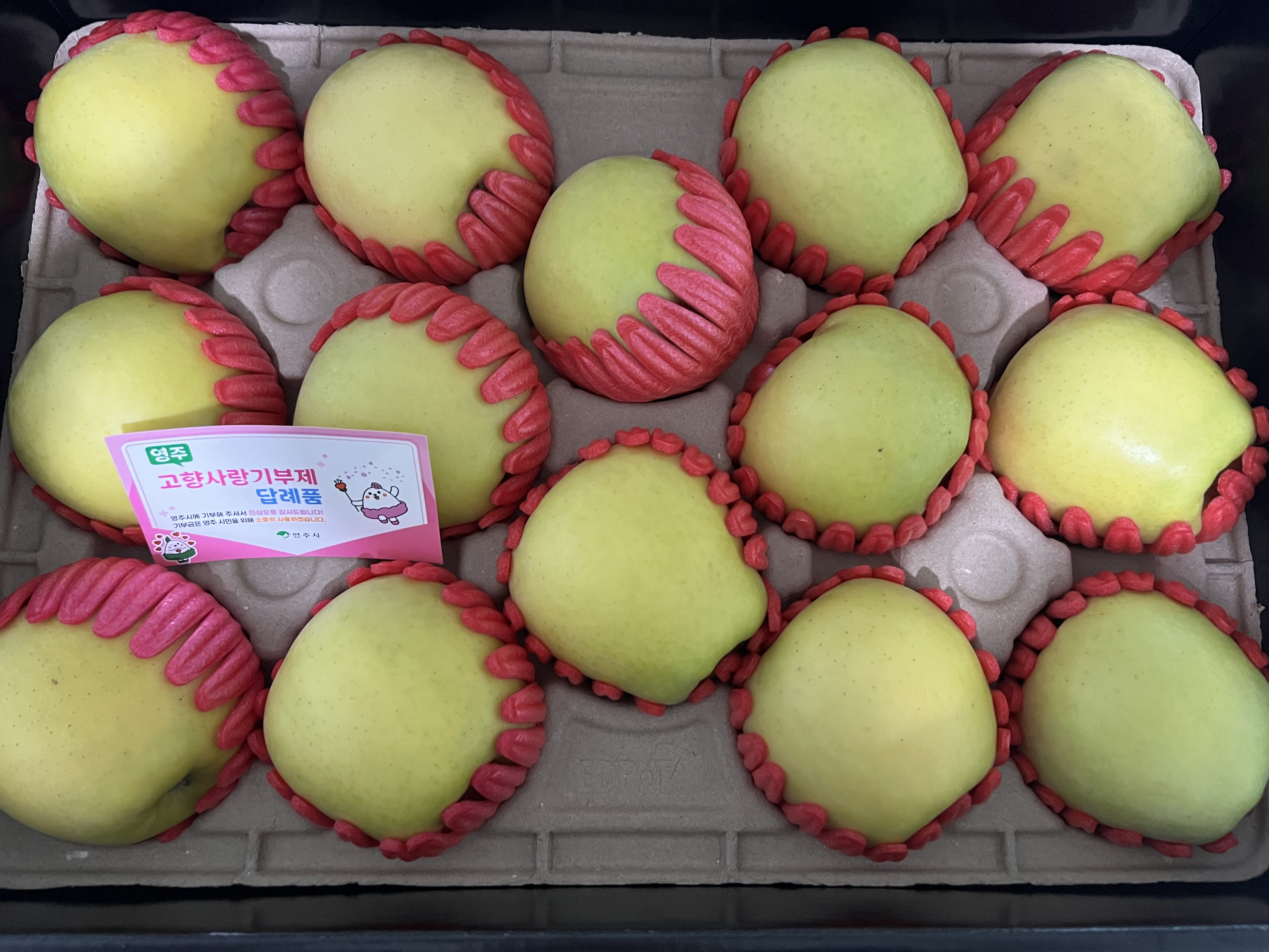 대경사과원예농협 영주사과 3.2kg 선물세트 (11입내)+1kg 추가증정-1