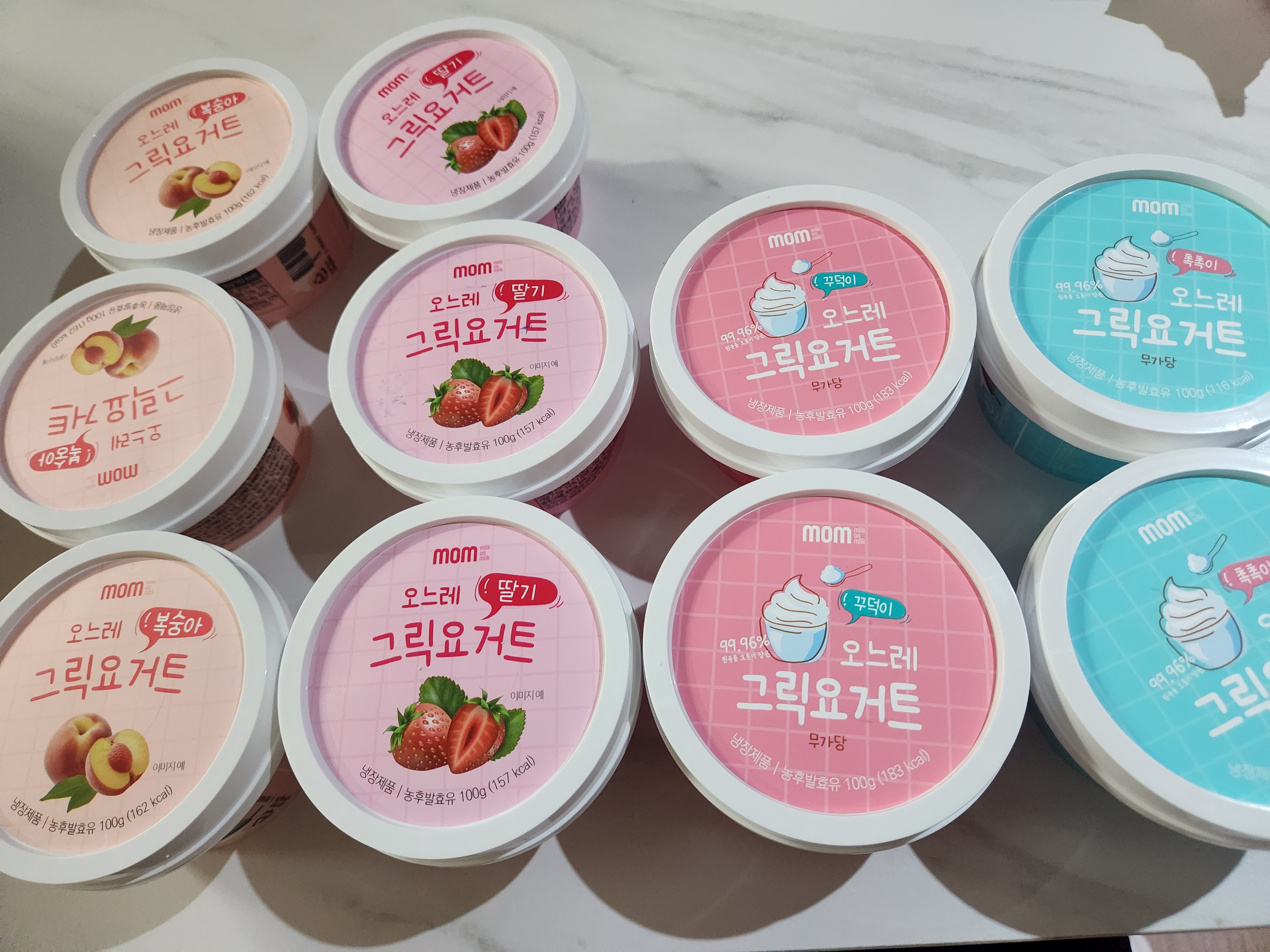 오느레 그릭 요거트 4종 (100g × 10개)-1