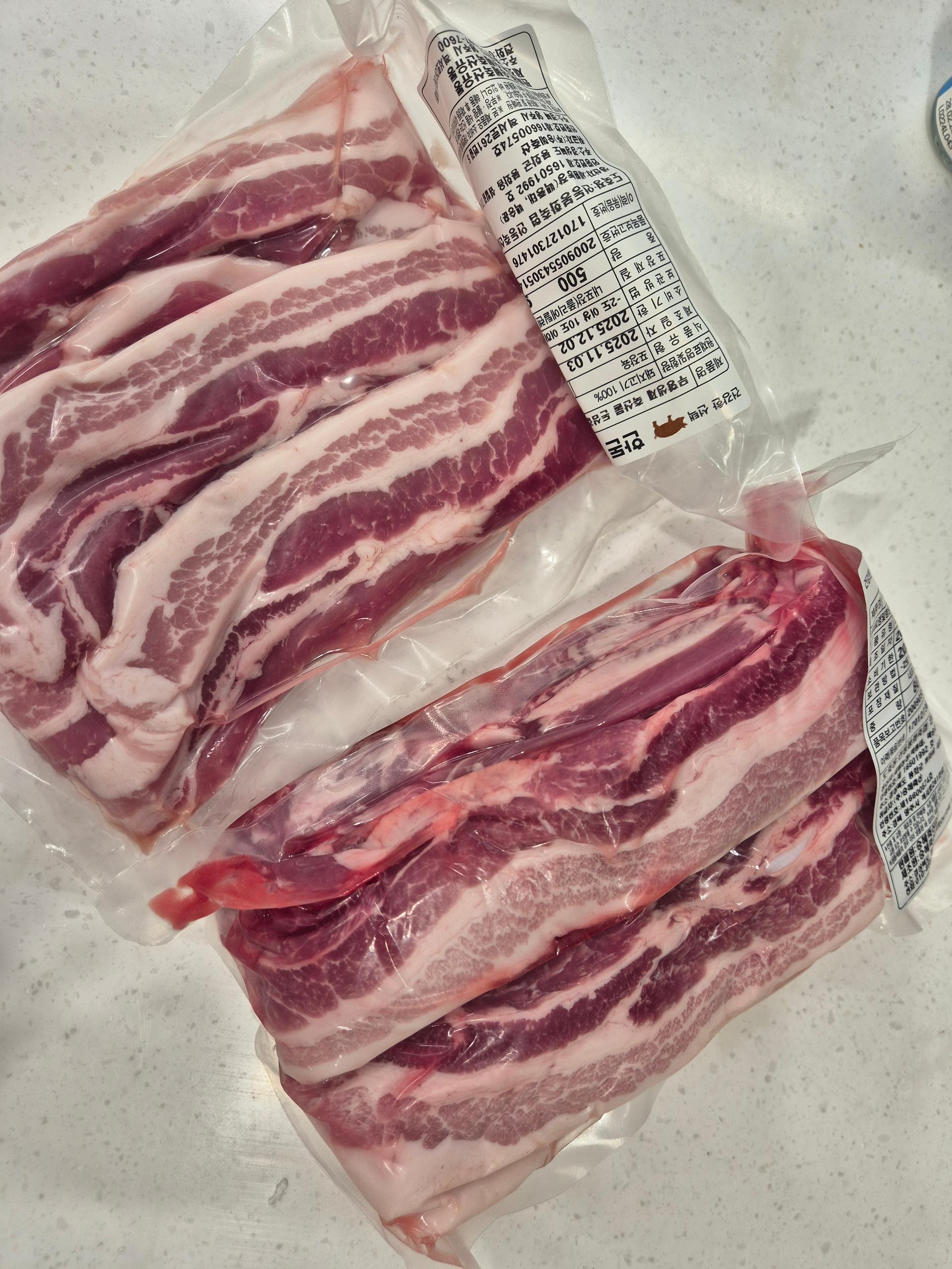 무항생제 한돈 삼겹살 1.3kg(1.1kg+200g추가증정)