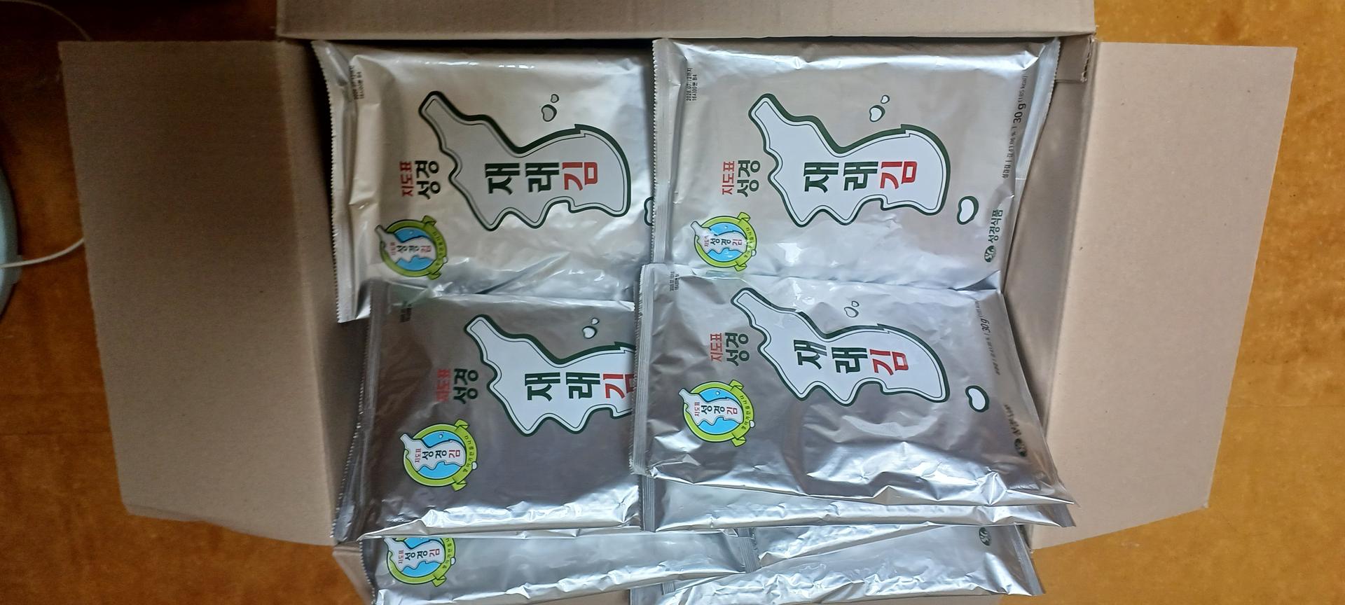 지도표 성경김_재래전장김 30g × 20봉