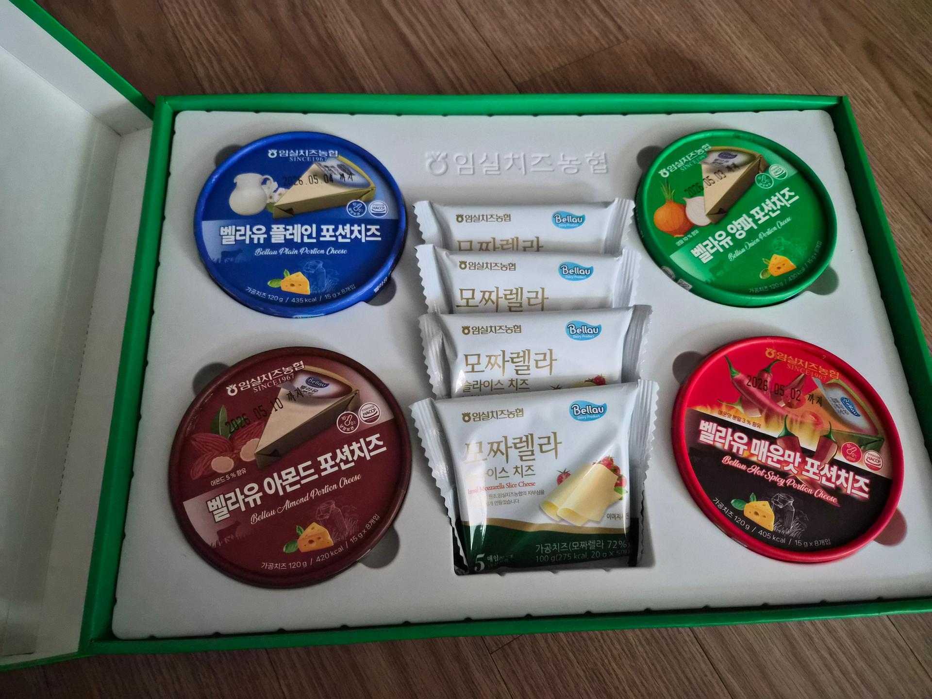 임실치즈농협 3호 선물세트 (포션&슬라이스 치즈 8개)