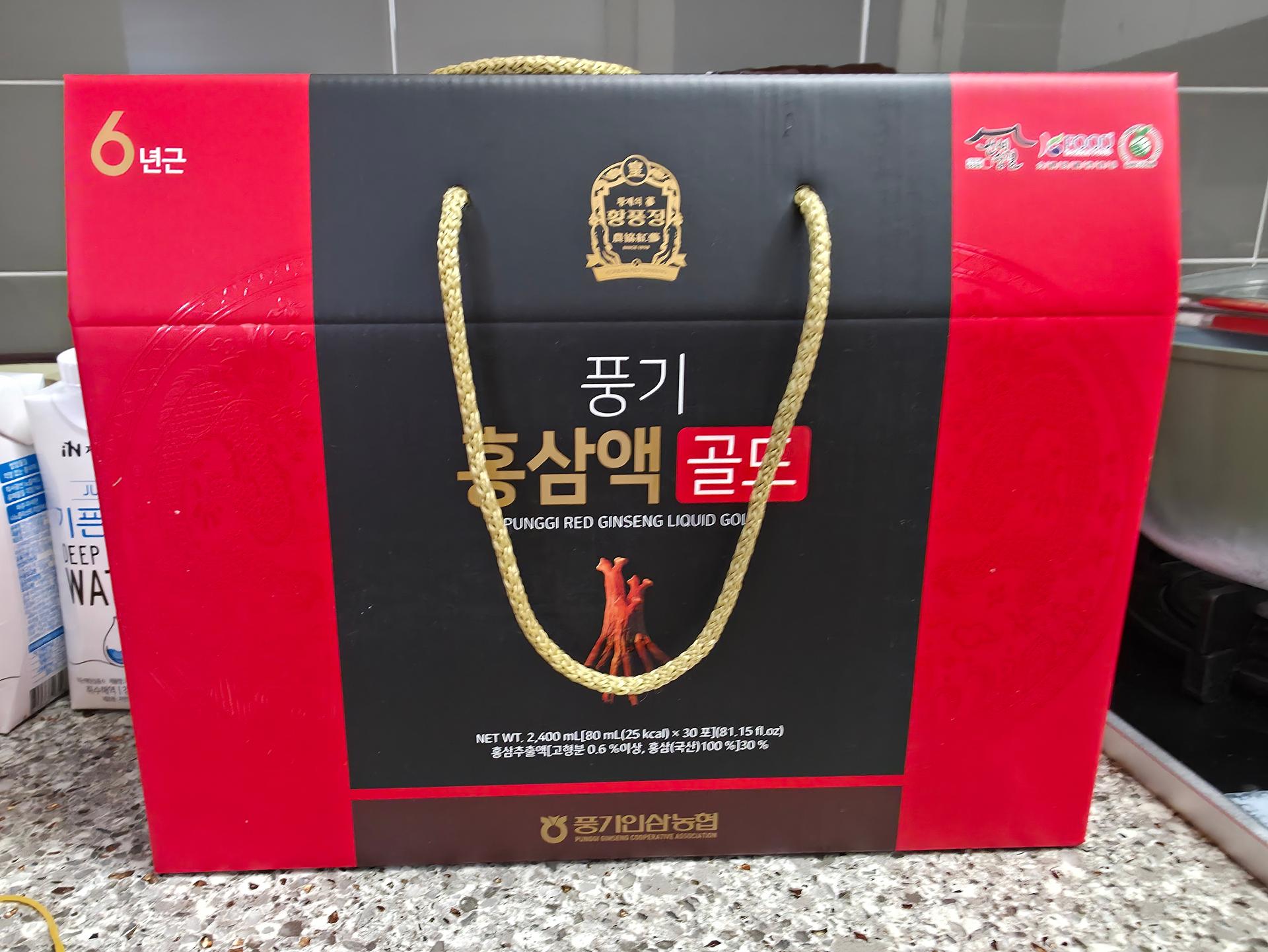 풍기 홍삼액 골드 80ml × 30포+ 과일주스 x 10포 추가증정