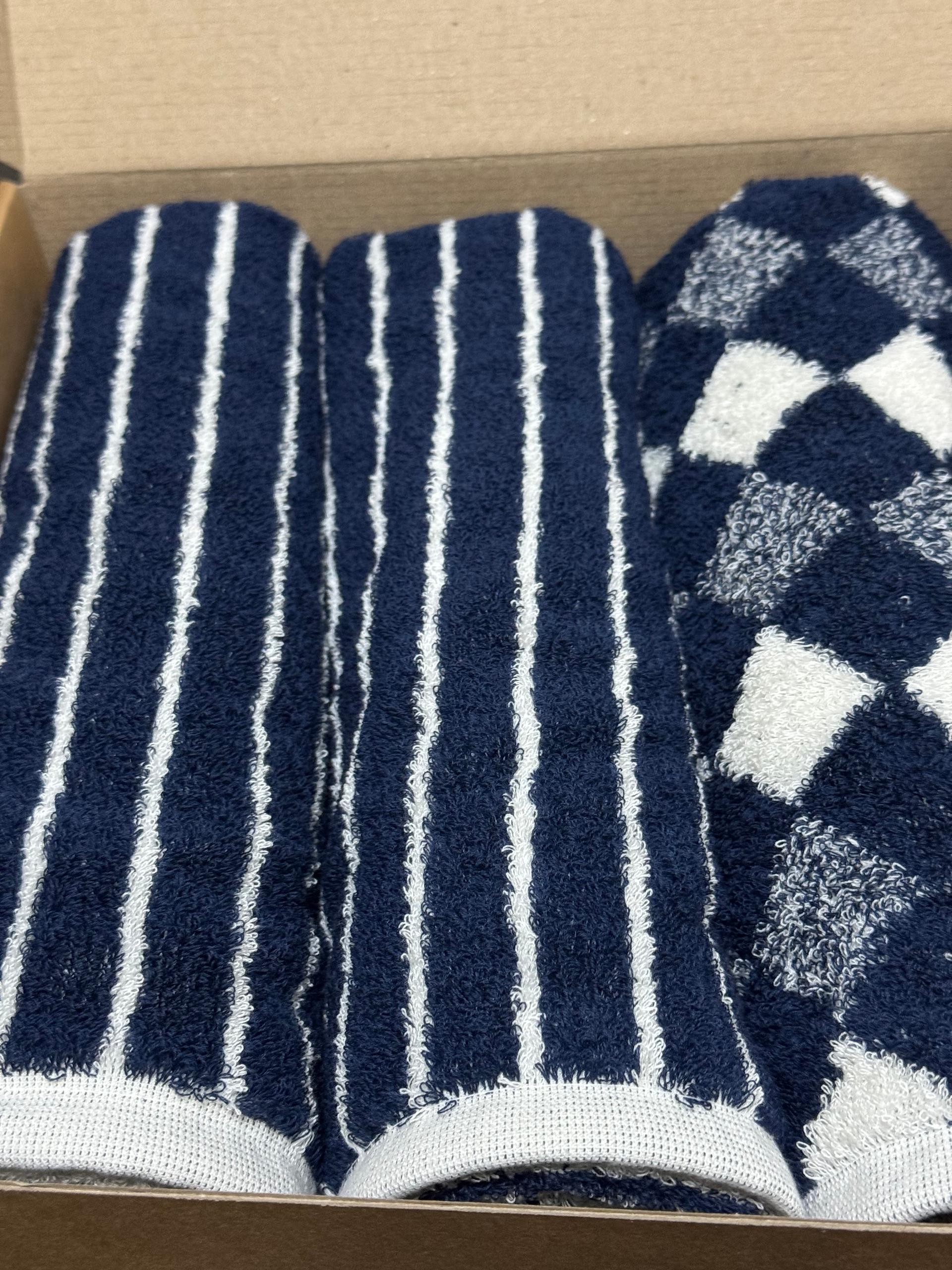 클라우망 60수코마사 선염 호텔수건 × 5장세트(+포장박스)