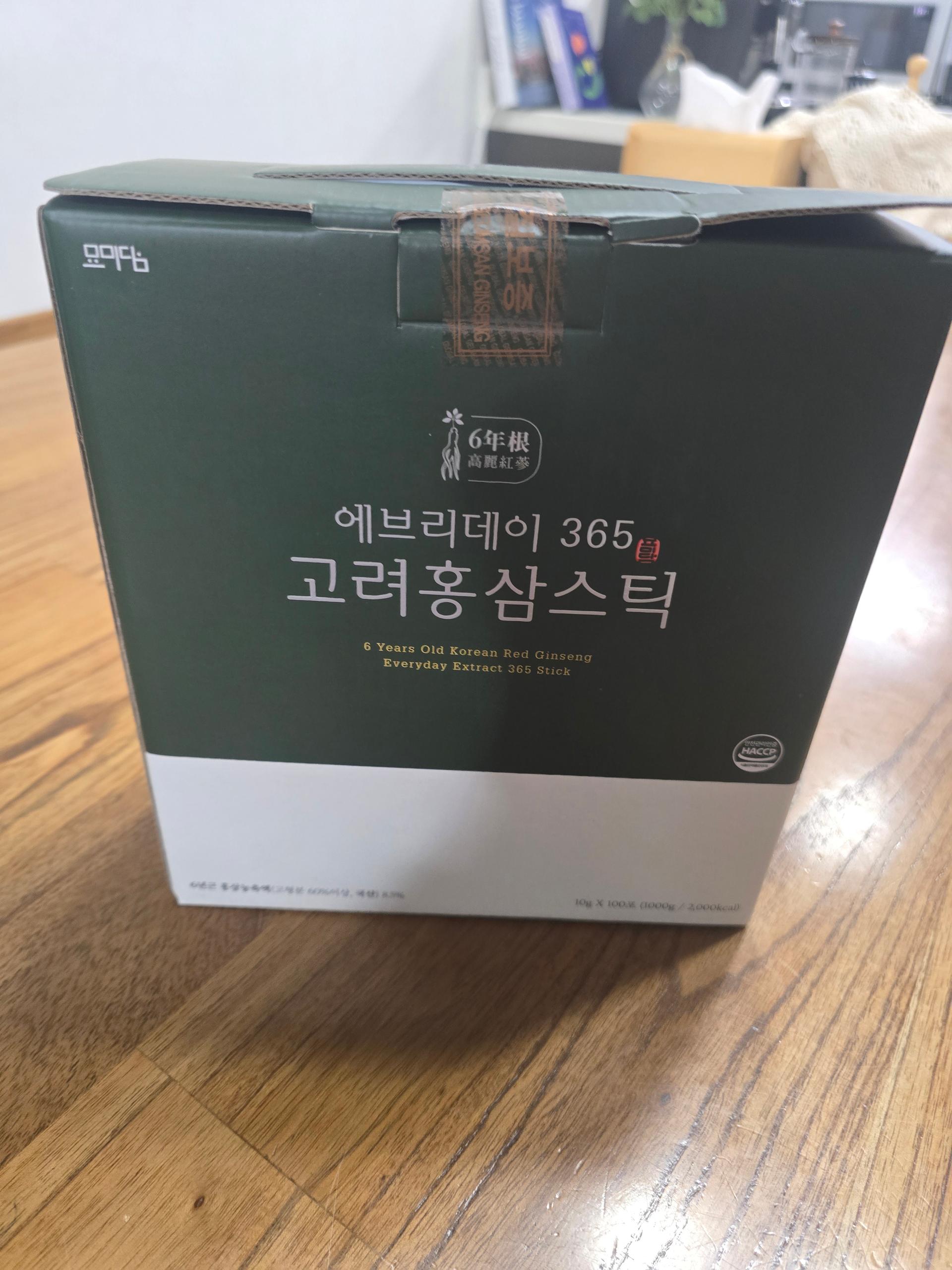 묘미담 6년근 에브리데이365 고려홍삼스틱 100포