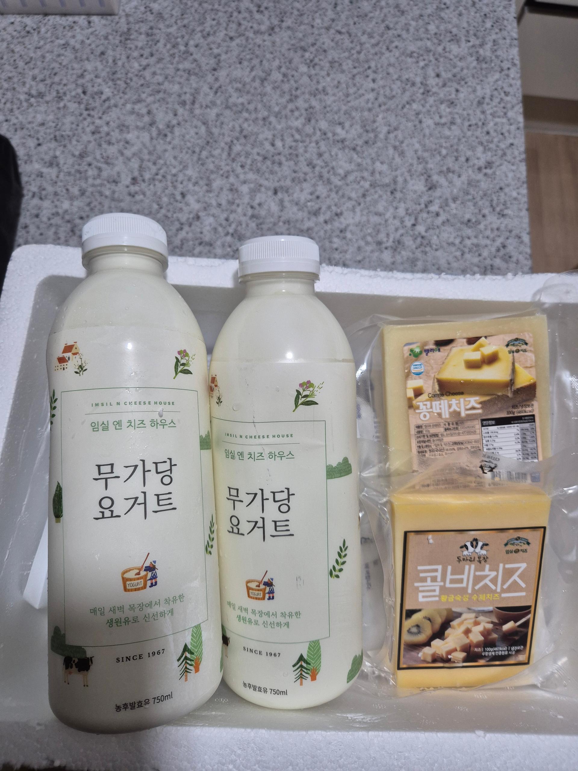 임실엔치즈요거트 세트 3호 (숙성치즈 2개+무가당요거트 2병)
