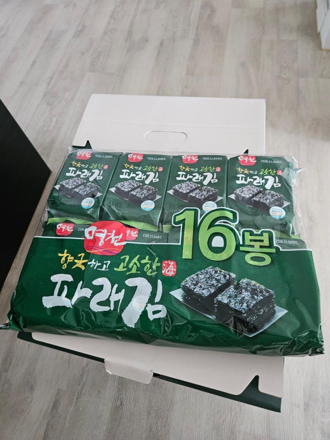 향긋하고 고소한 파래김 32봉