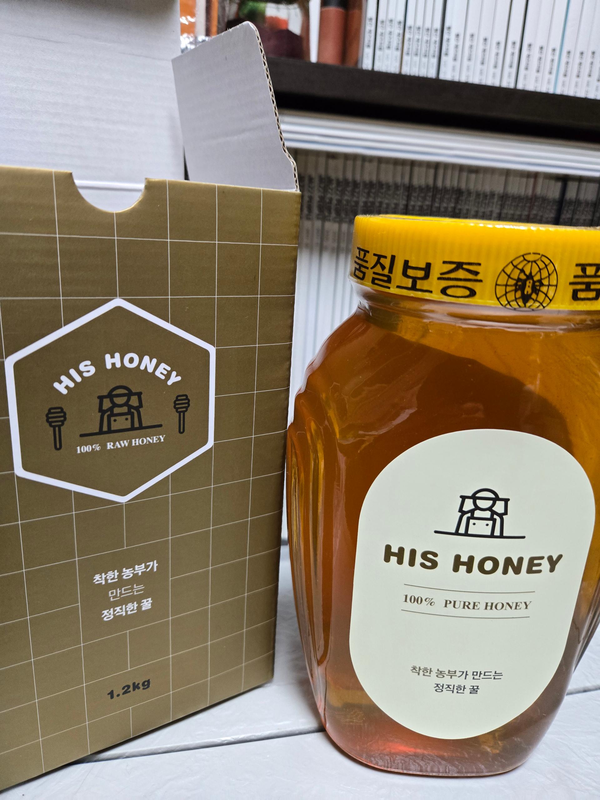 천연벌꿀 (아카시아꿀, 야생화꿀, 유자꿀, 밤꿀) 1.2kg