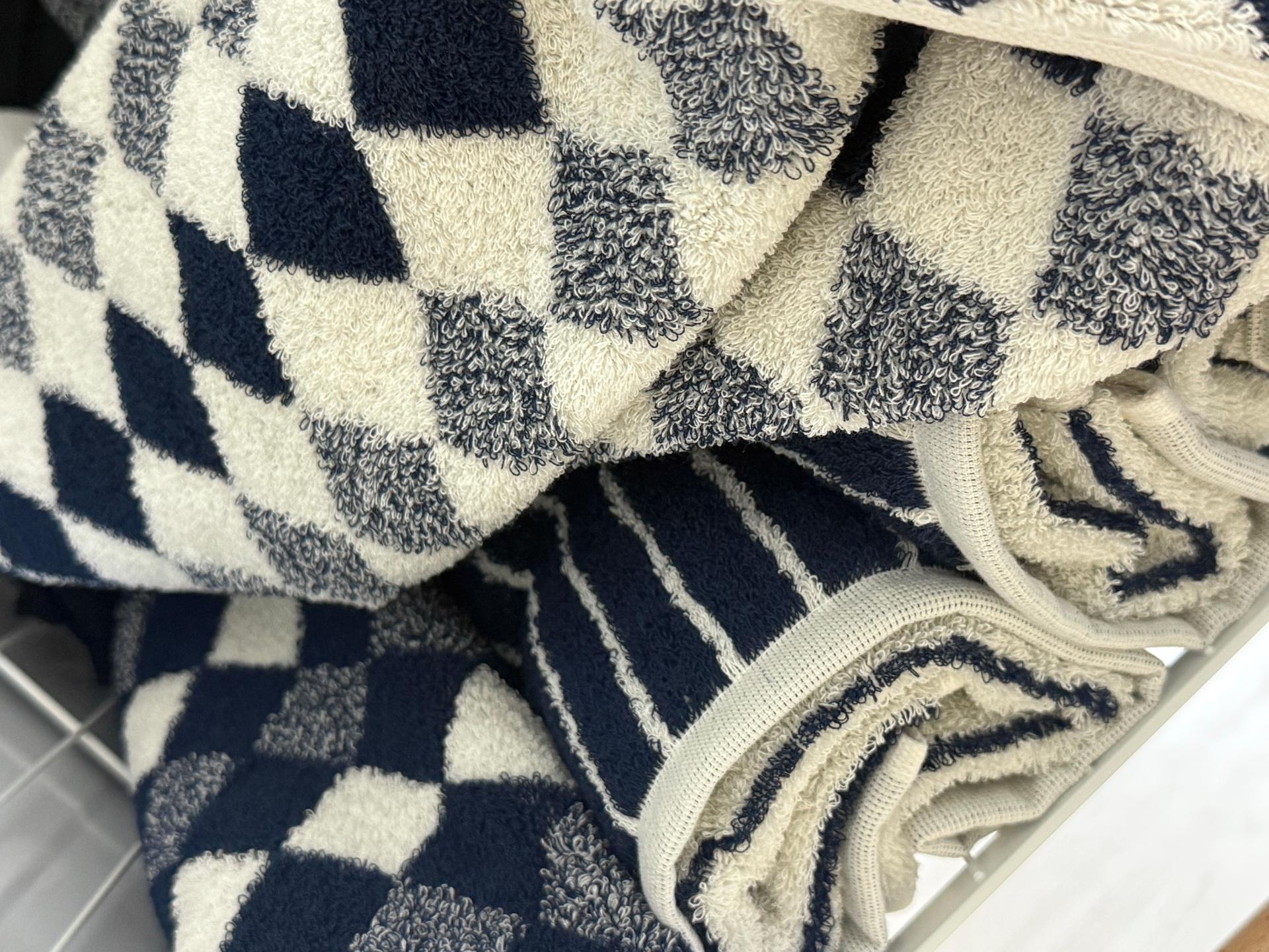 클라우망 60수코마사 선염 호텔수건 × 5장세트(+포장박스)