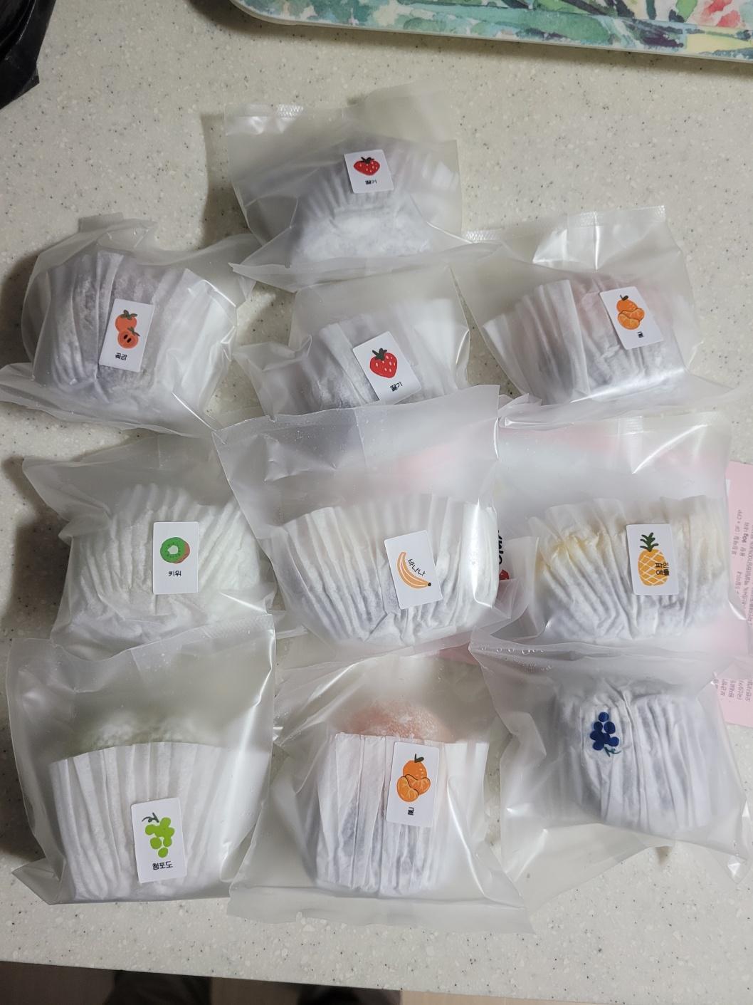 [11/12 순차발송] 오모찌 과일찹쌀떡 10개