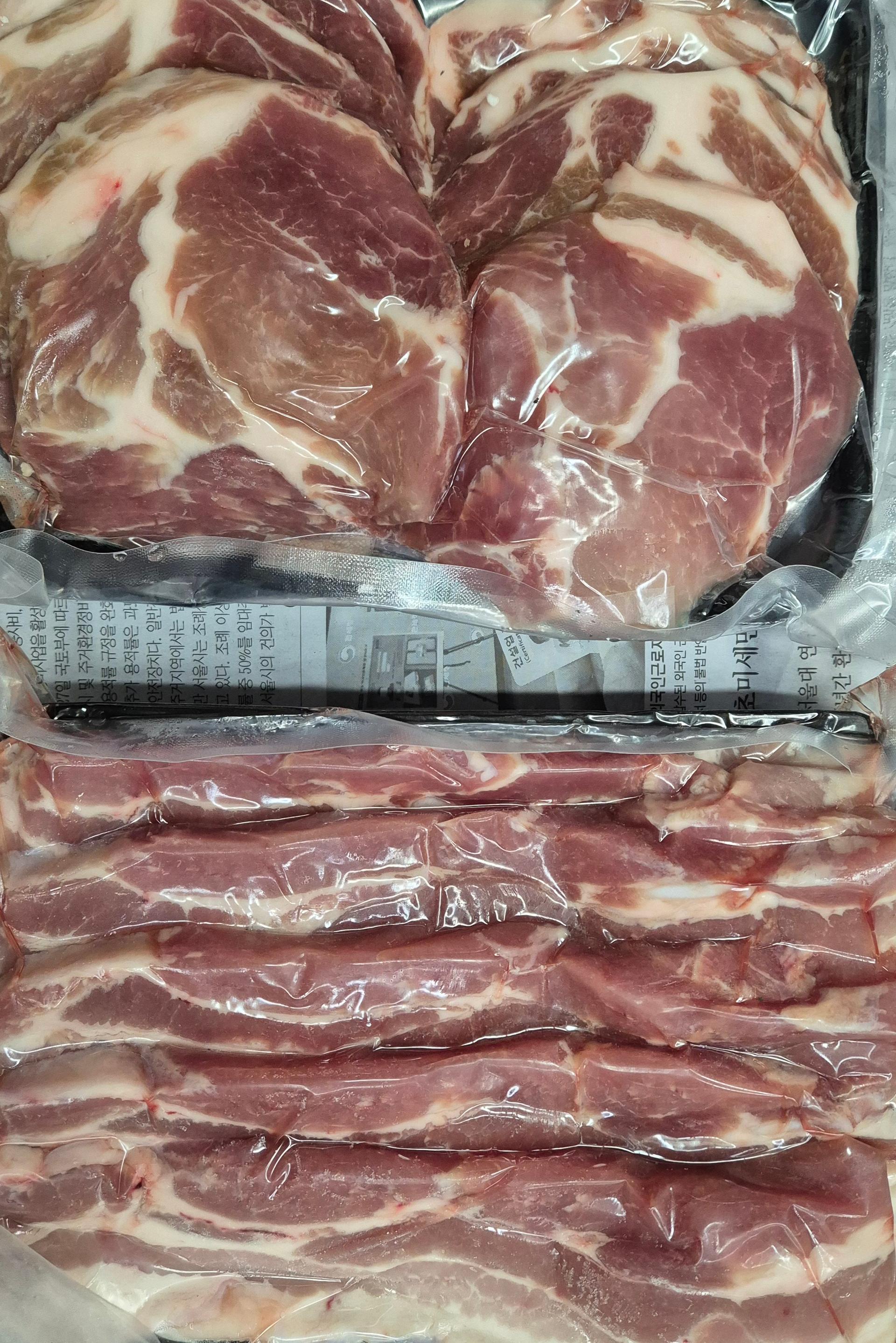 100% 국내산 한돈세트 최대 1.8kg 증정