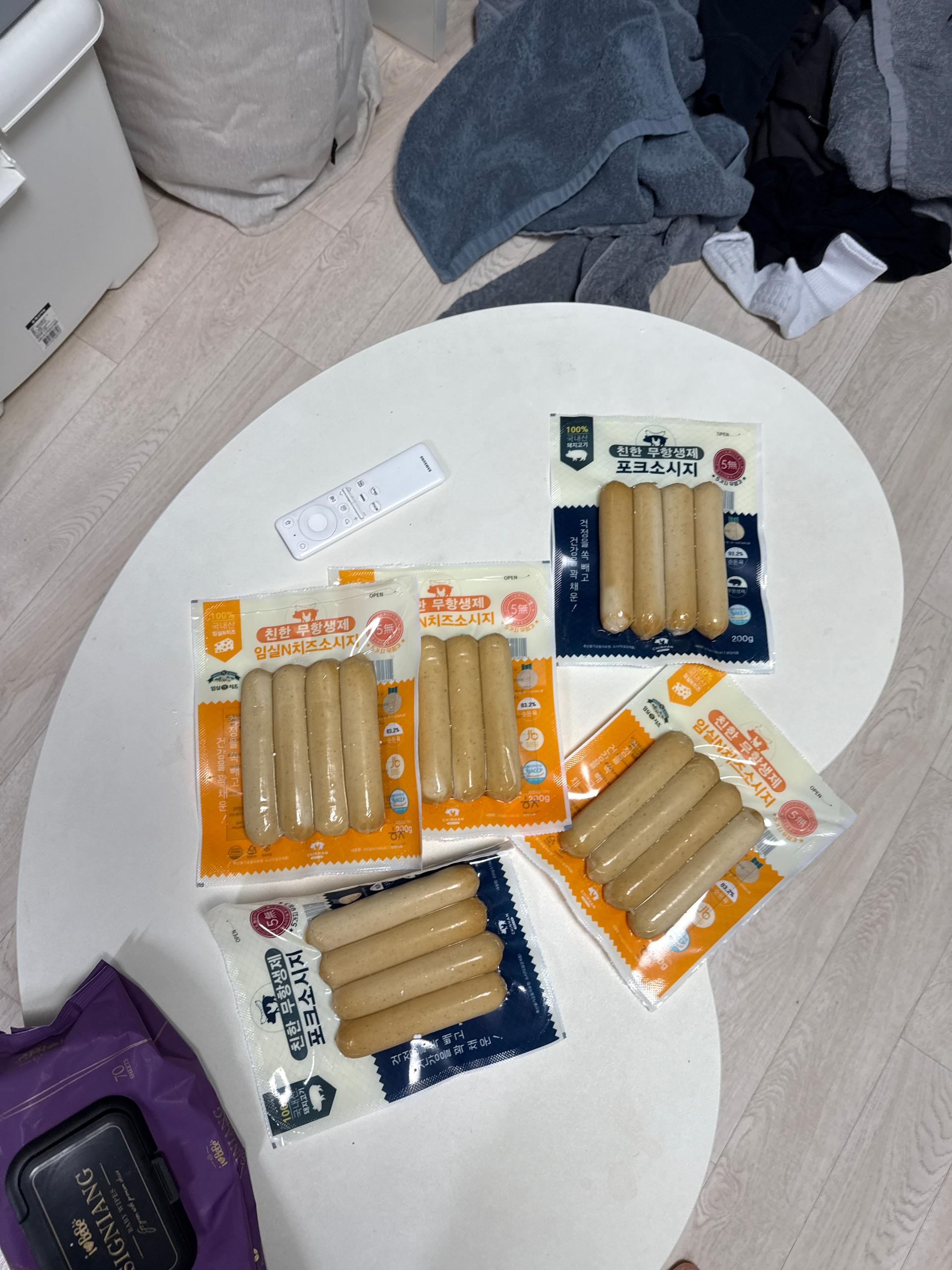 친한 무항생제 임실N치즈(4팩) & 포크(2팩) 소시지 세트