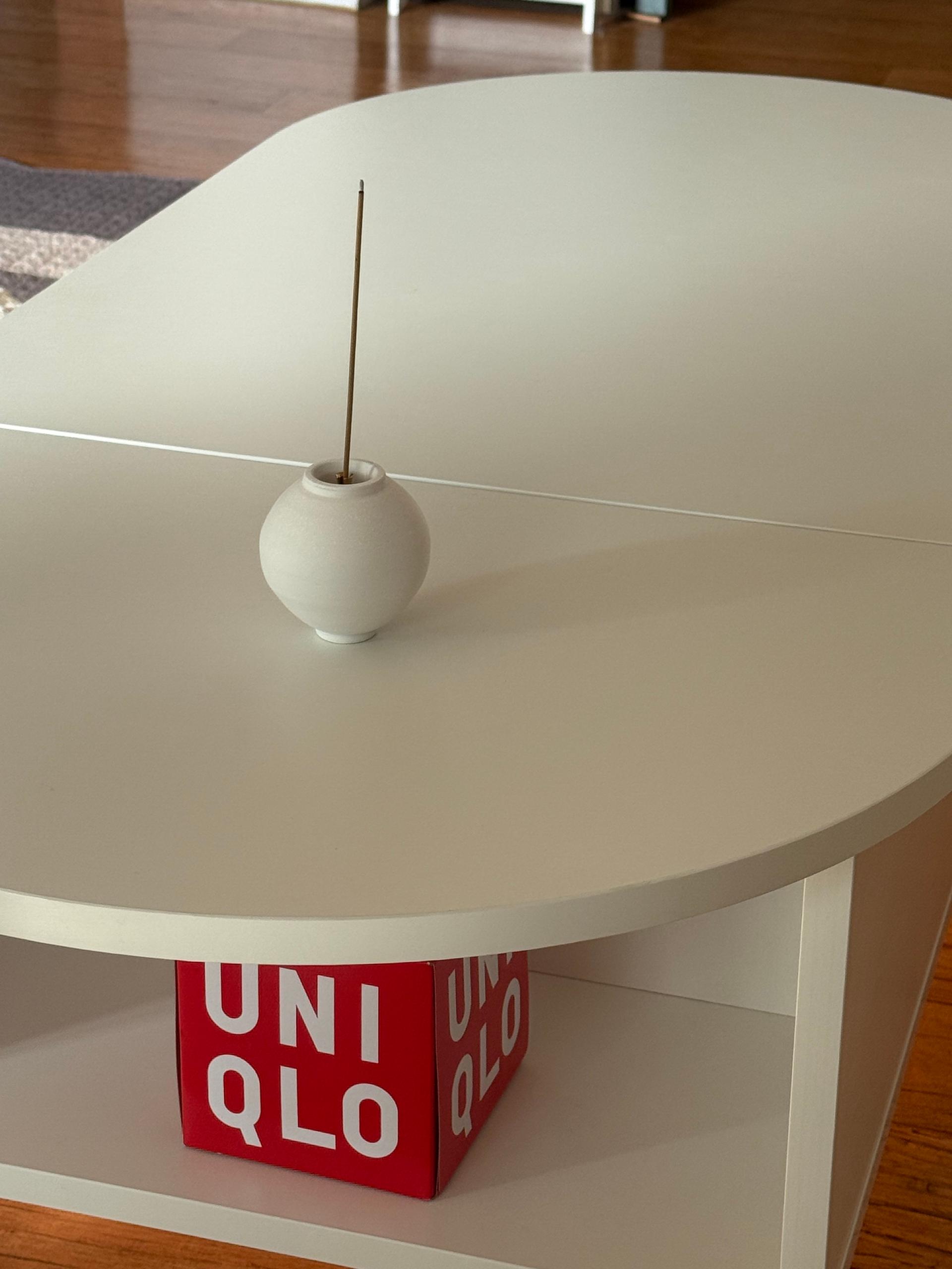 달항아리 인센스 홀더 세트(베이직, 305g)