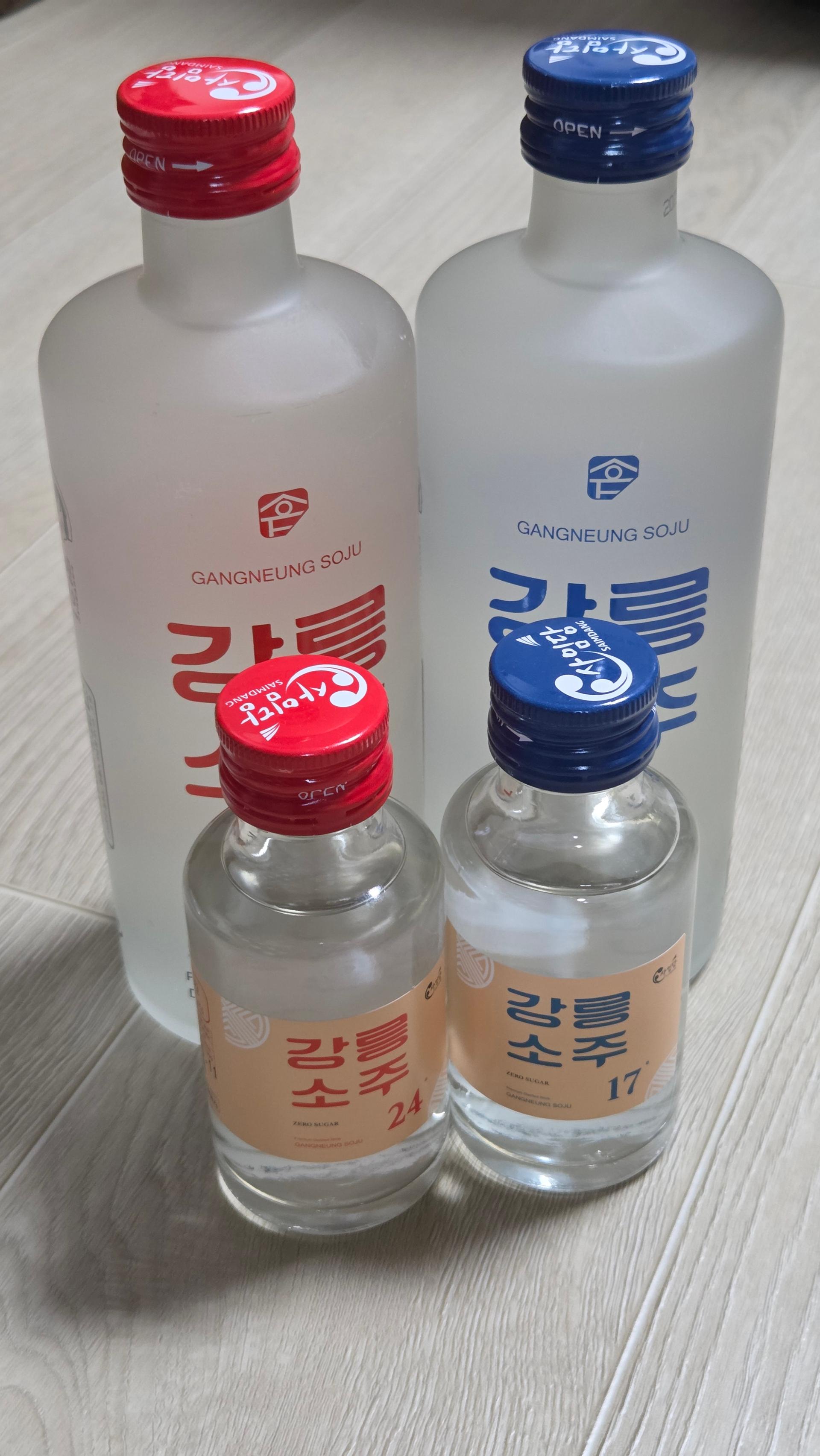 사임당 강릉소주(375ml) 2병+강릉소주 미니어쳐(80ml) 2병