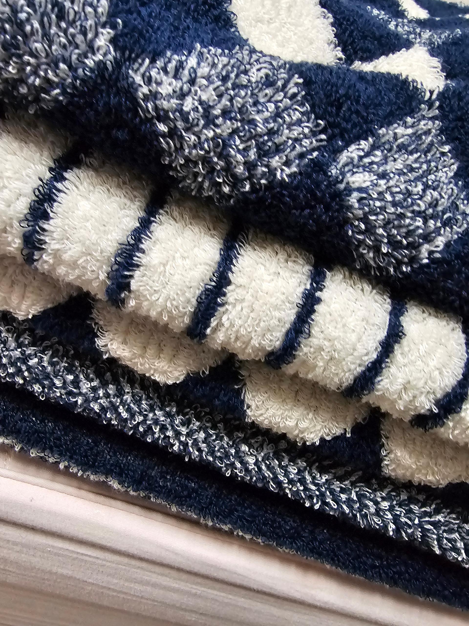 클라우망 60수코마사 선염 호텔수건 × 5장세트(+포장박스)