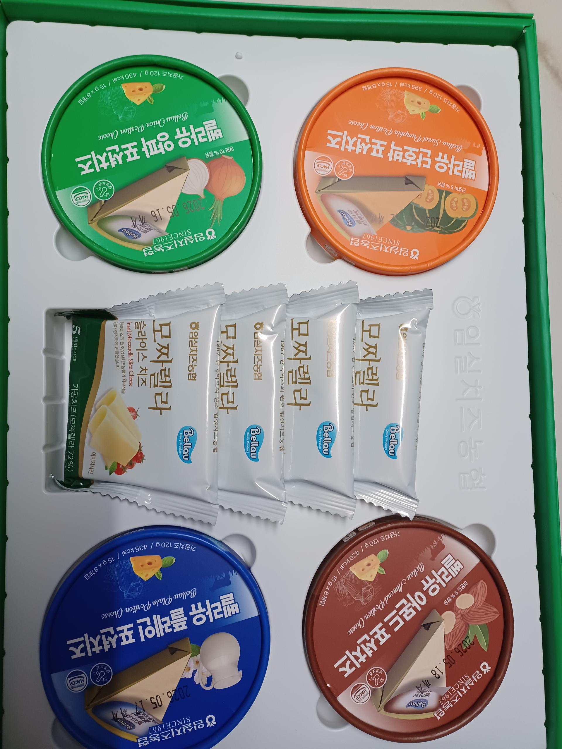 임실치즈농협 3호 선물세트 (포션&슬라이스 치즈 8개)