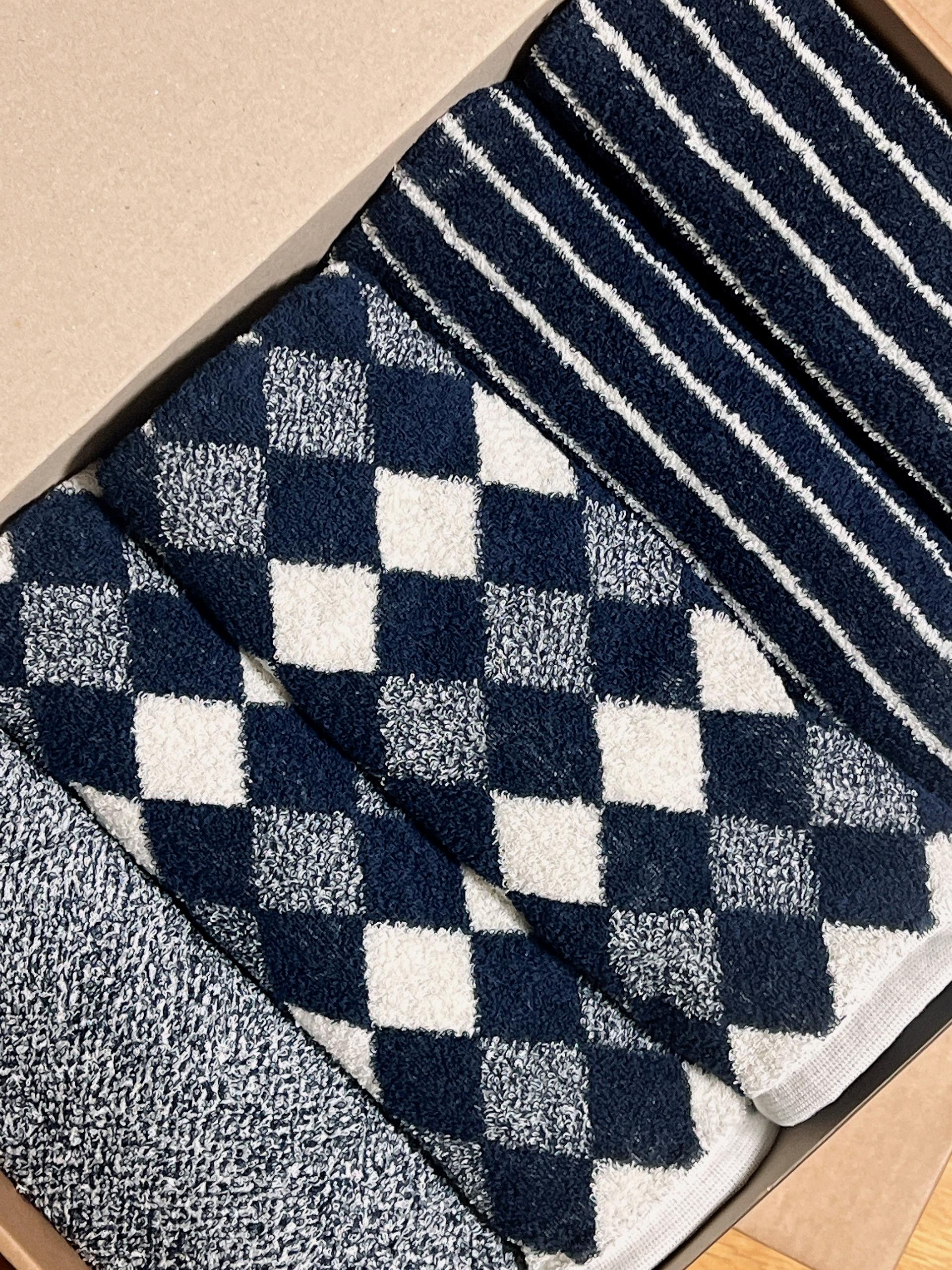 클라우망 60수코마사 선염 호텔수건 × 5장세트(+포장박스)