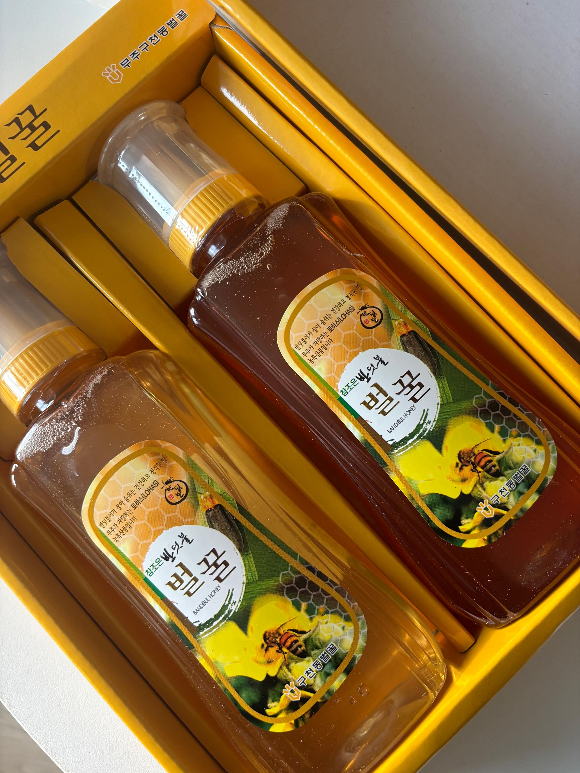 100% 천연벌꿀 튜브세트 1kg