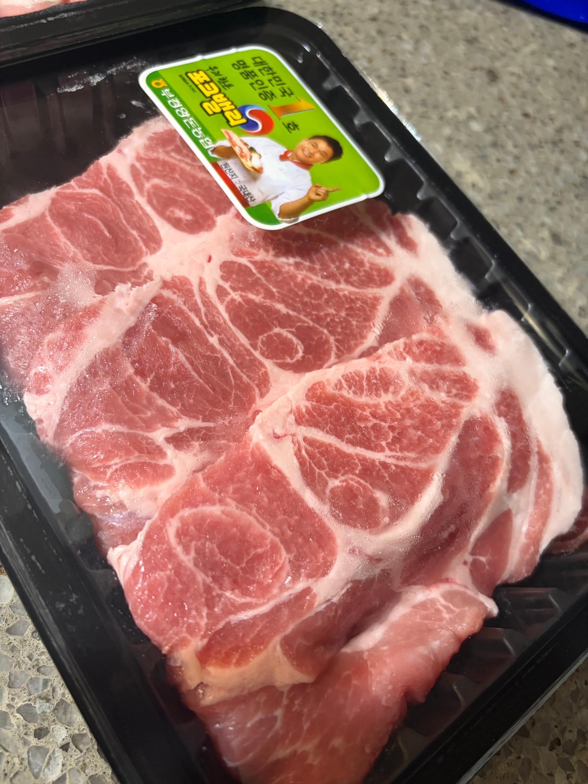 통영 명품 한돈 선물세트 (삼겹 500g+목심 500g) + 부위별 100g 추가 증량 이미지