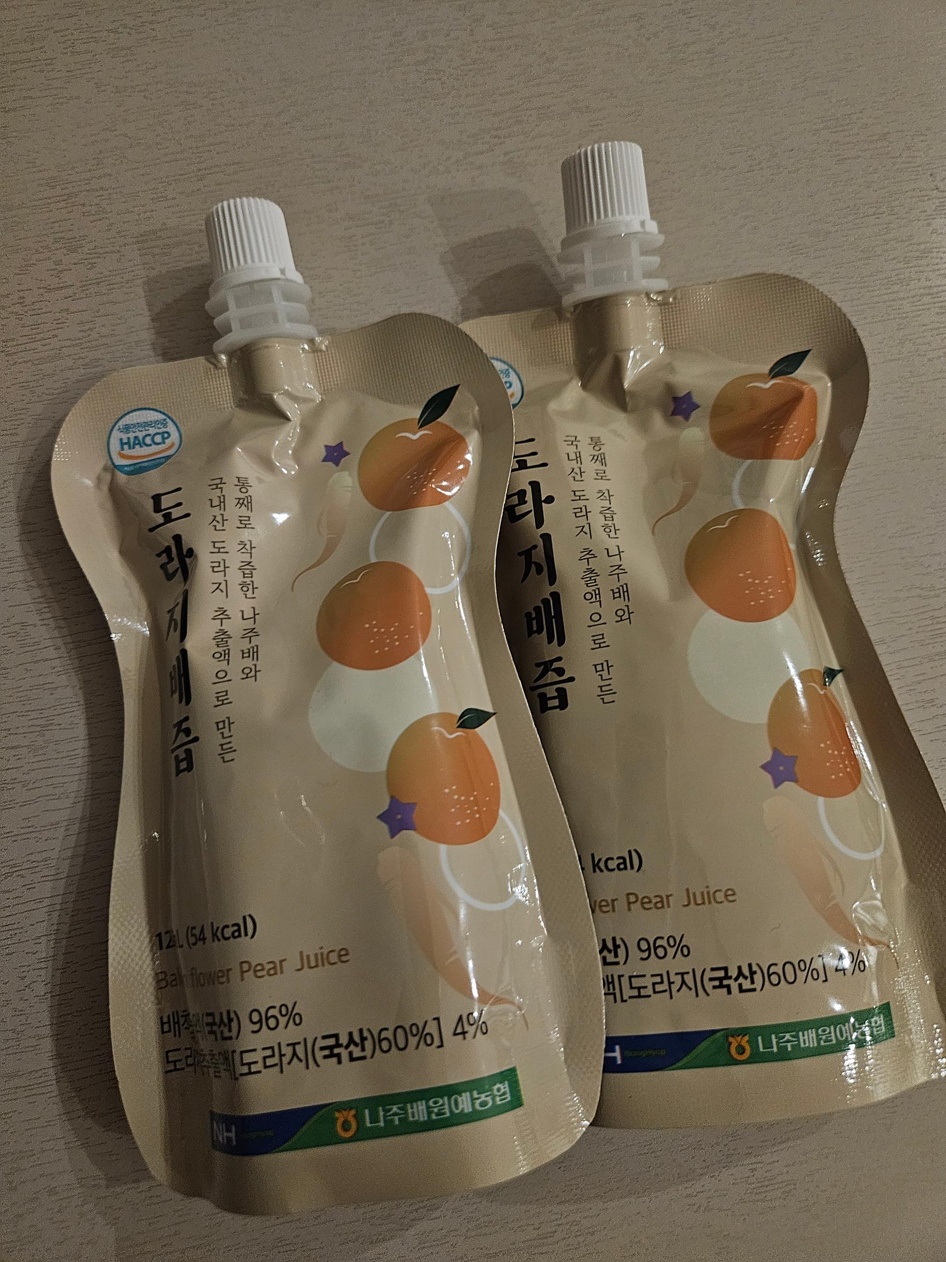 나주배 100% 착즙 배즙(순수&도라지) 30포