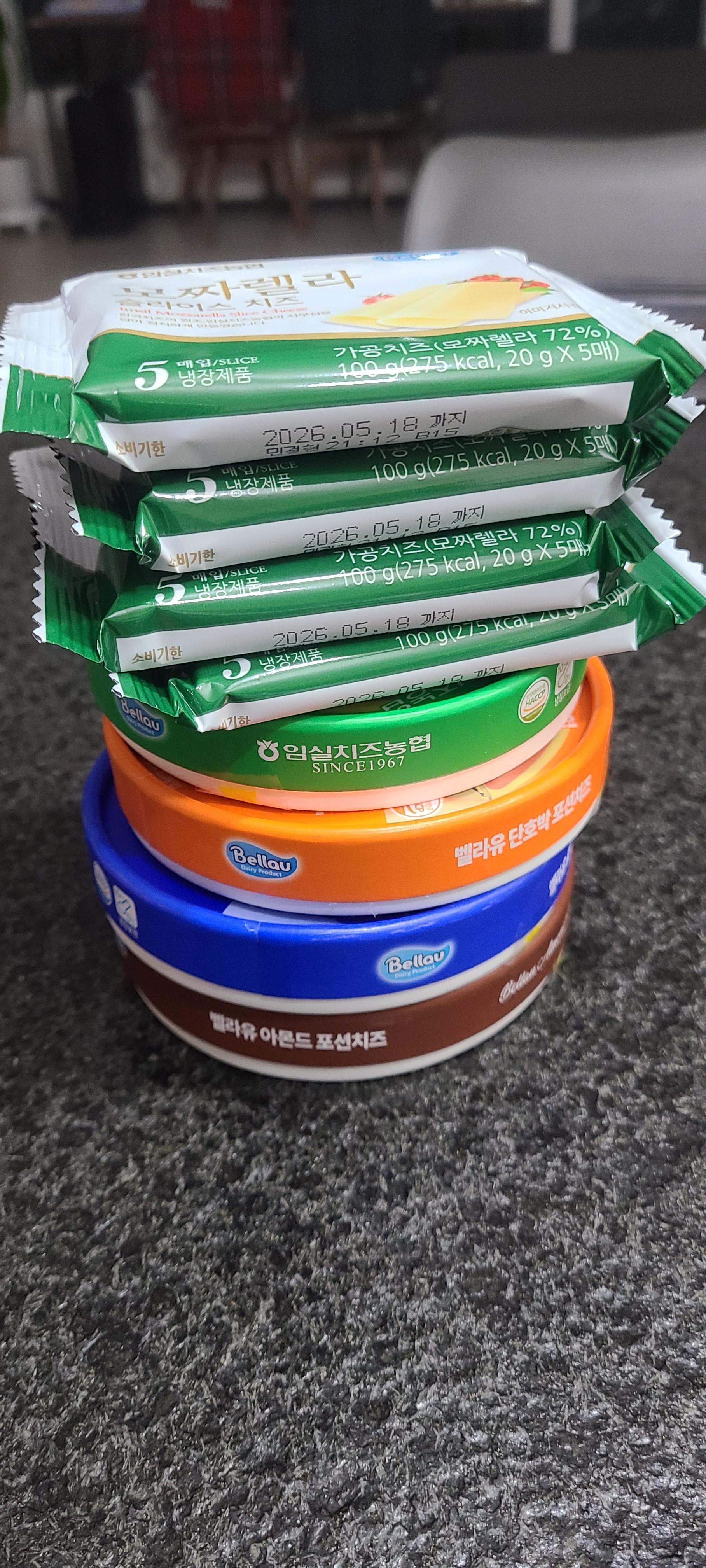 임실치즈농협 3호 선물세트 (포션&슬라이스 치즈 8개)