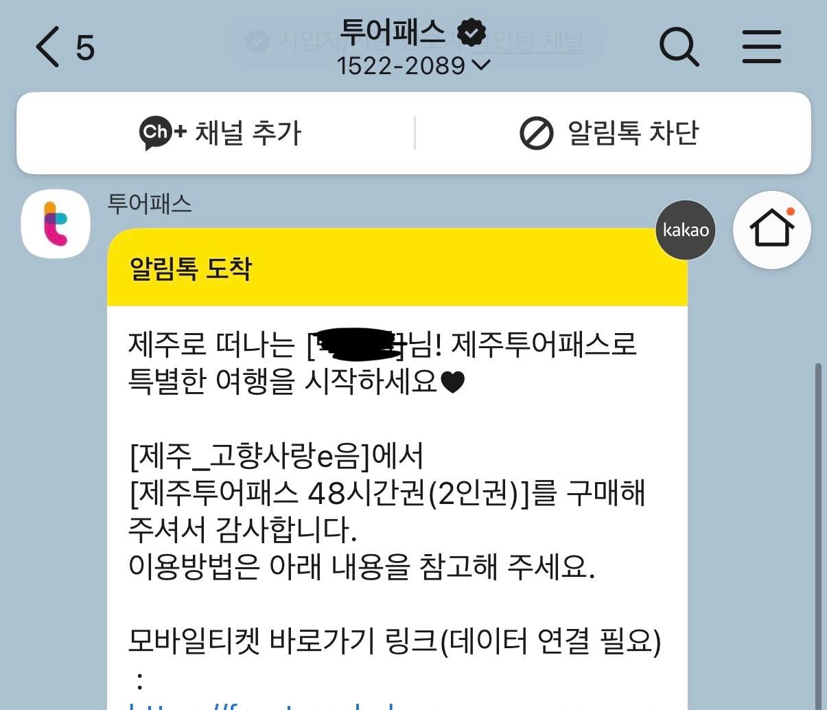 제주여행 자유이용권 제주투어패스 48시간권 * 2인 (모바일 발권)