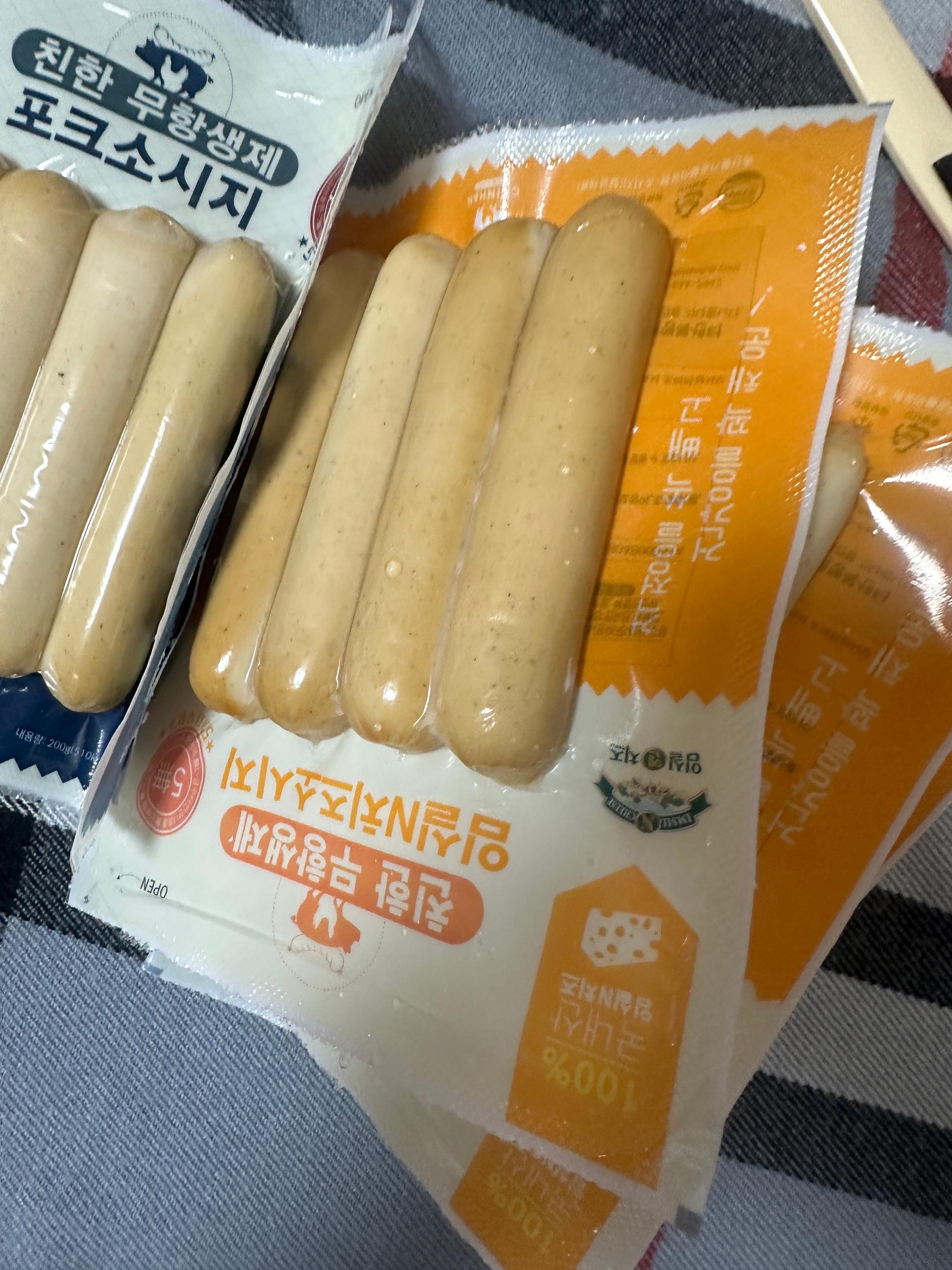 친한 무항생제 임실N치즈(4팩) & 포크(2팩) 소시지 세트