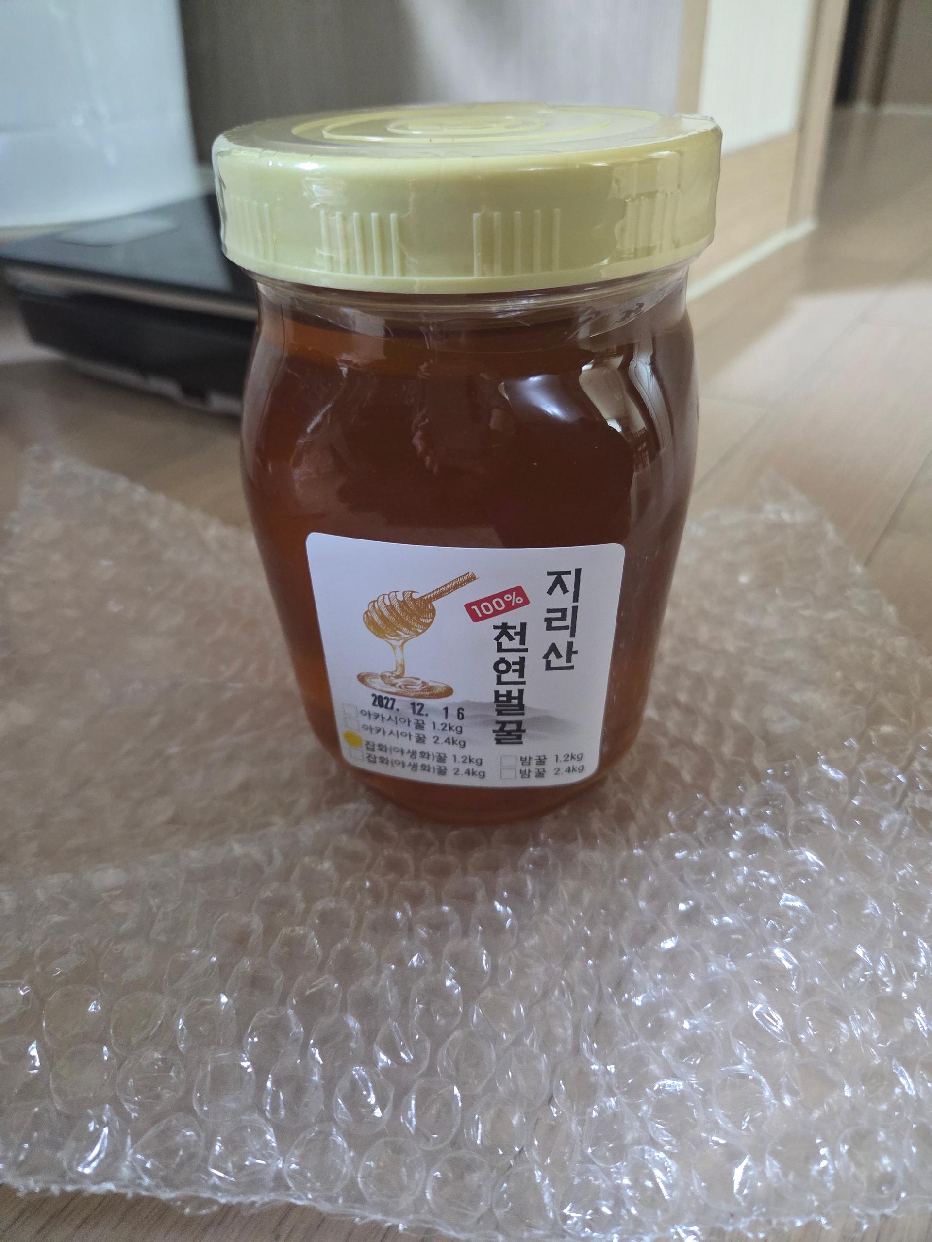 지리산 천연벌꿀 아카시아꿀/야생화꿀(잡화꿀)