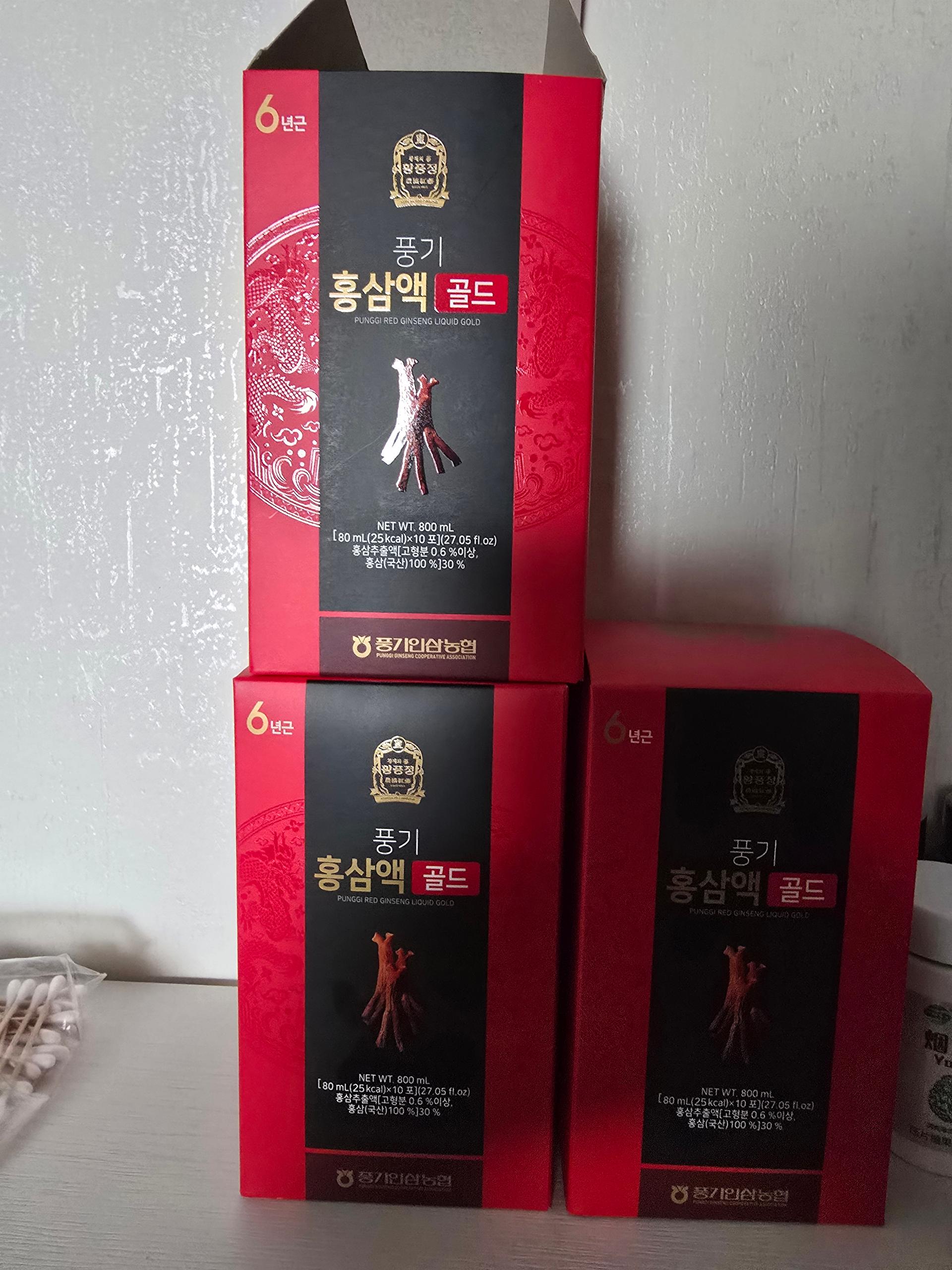 풍기 홍삼액 골드 80ml × 30포+ 과일주스 x 10포 추가증정