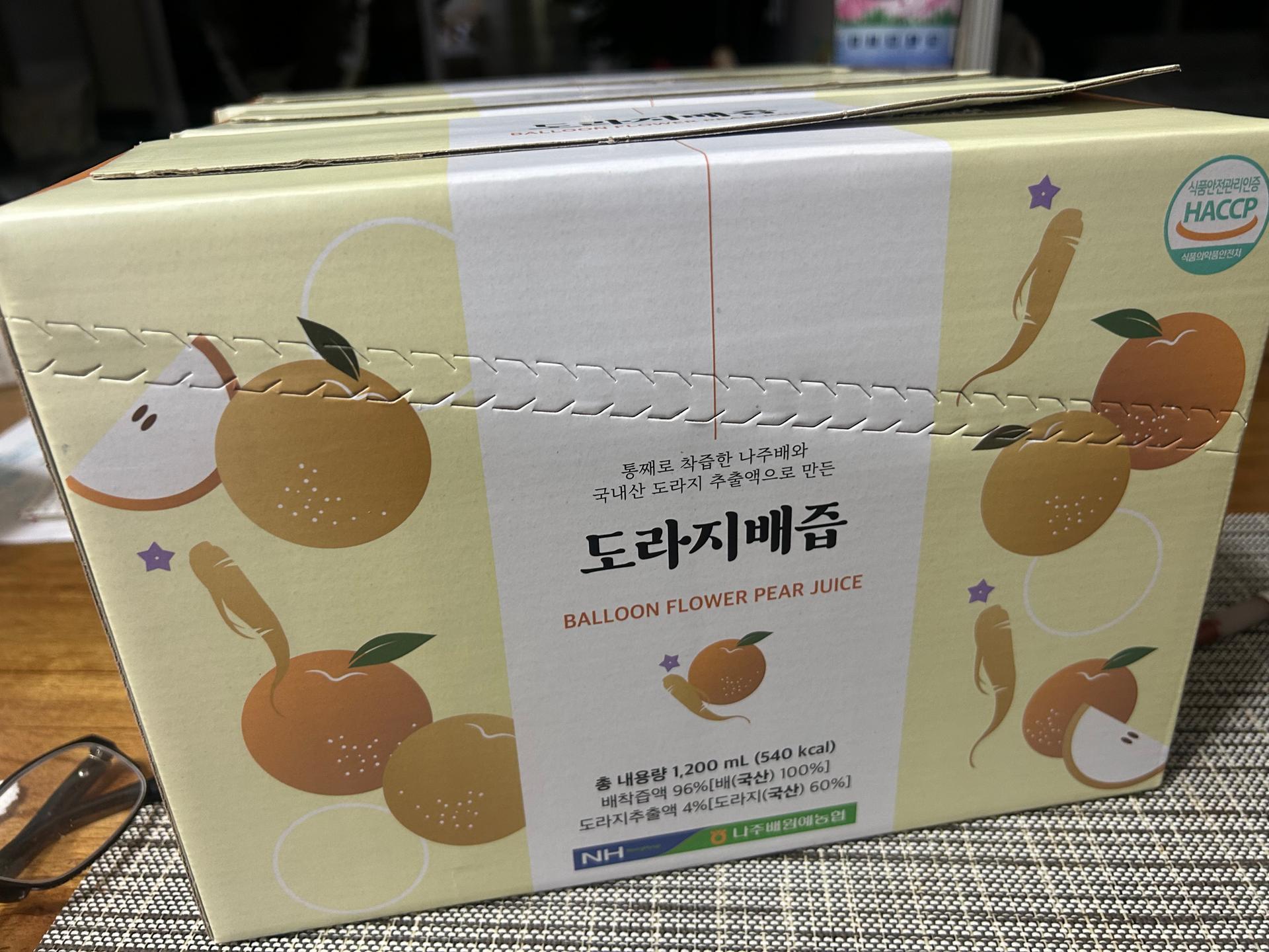 나주배 100% 착즙 배즙(순수&도라지) 30포