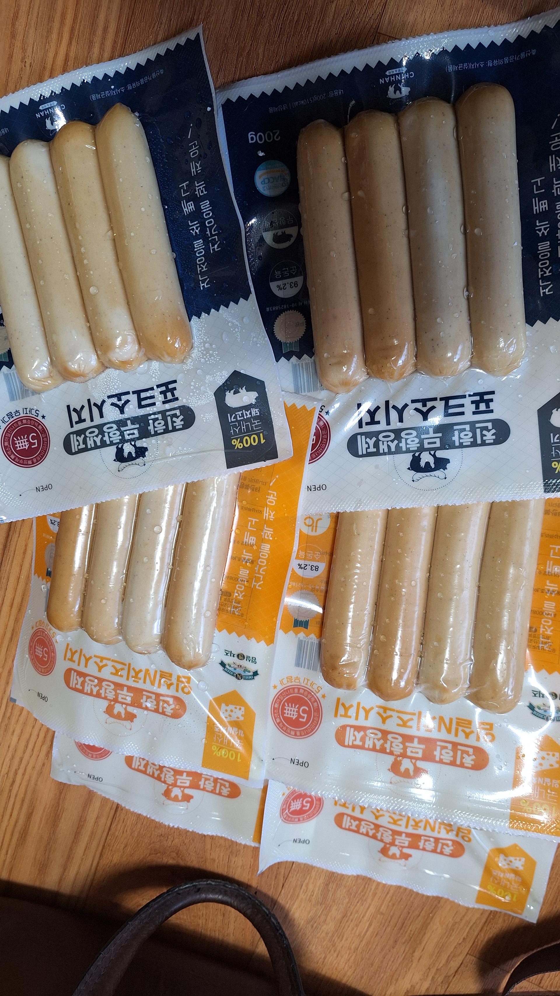 친한 무항생제 임실N치즈(4팩) & 포크(2팩) 소시지 세트