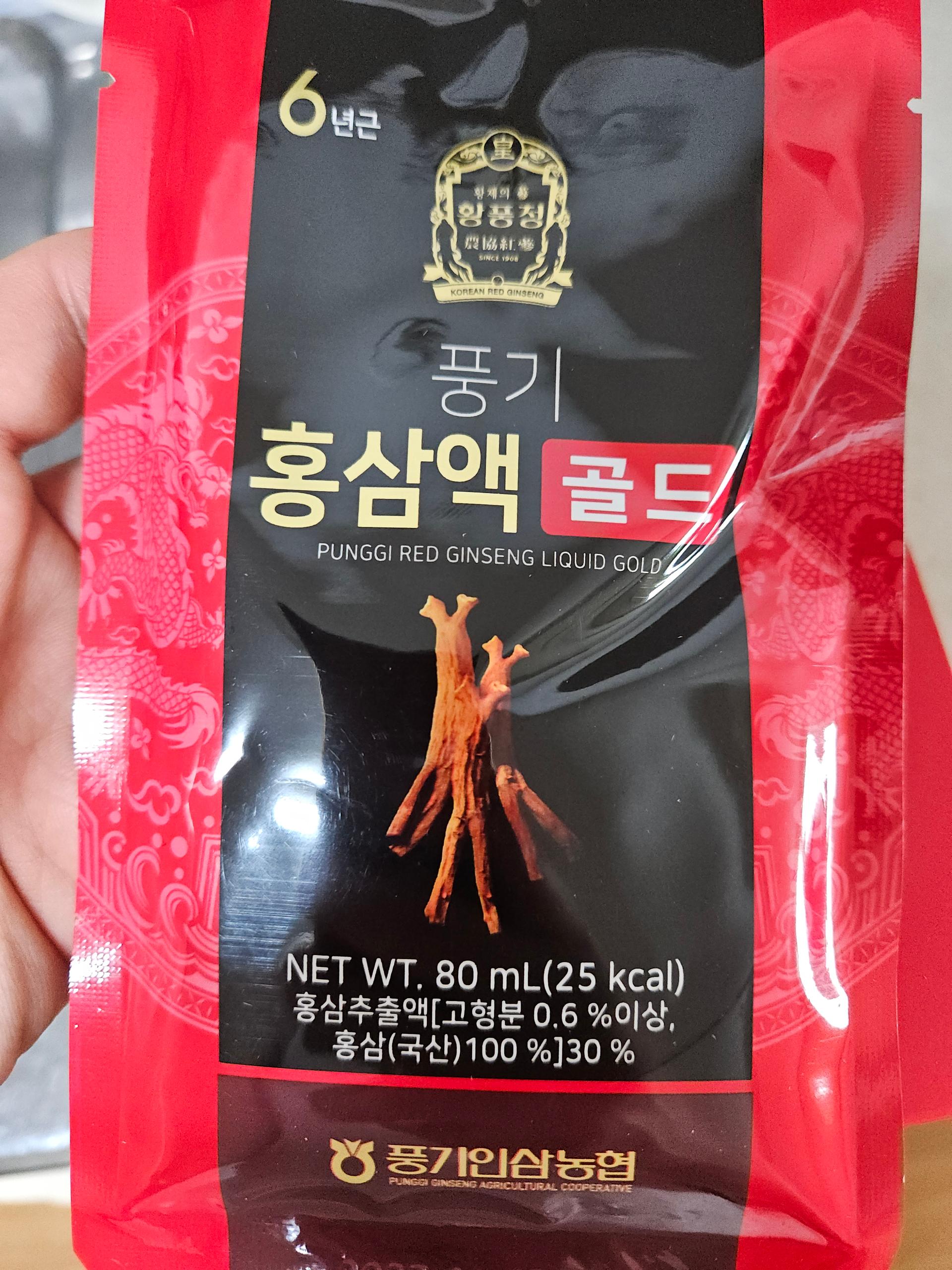 풍기 홍삼액 골드 80ml × 30포+ 과일주스 x 10포 추가증정