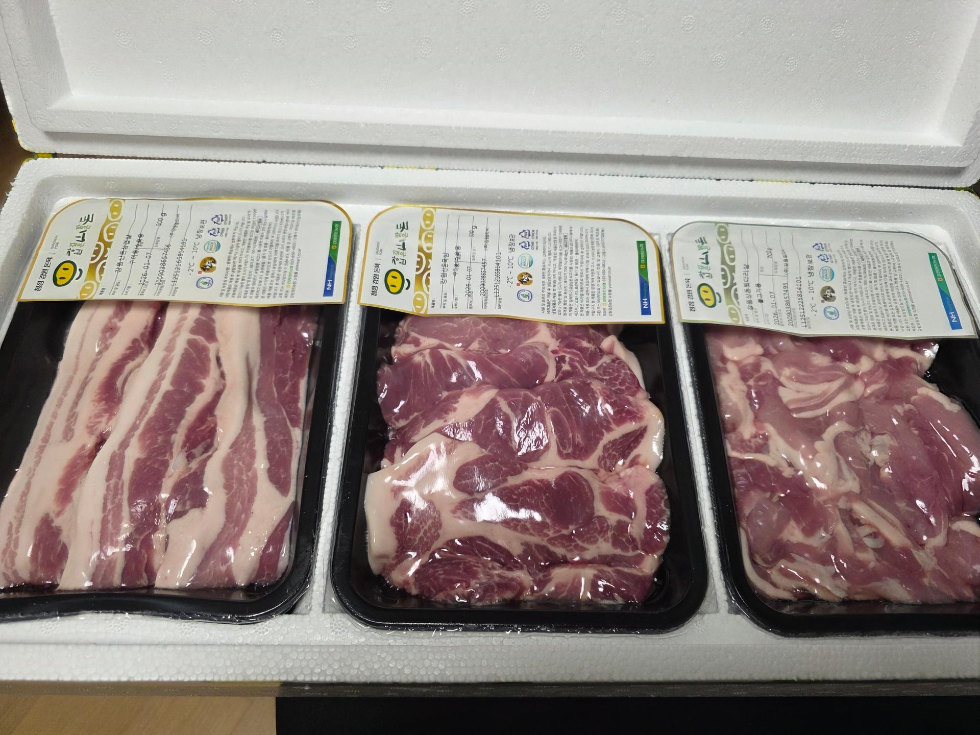 강원산돈 돼지고기 선물세트 1.7kg