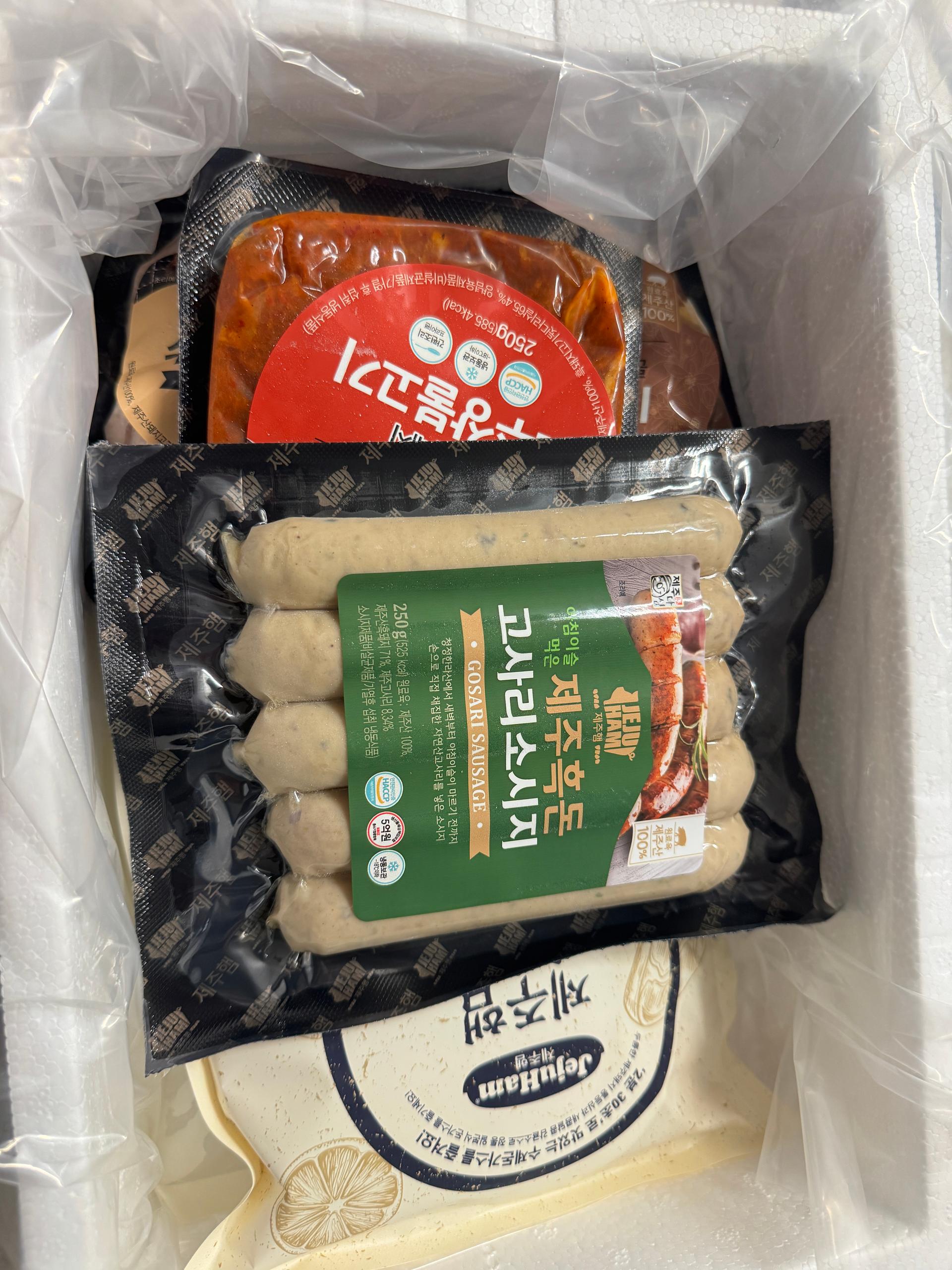 [연말한정! 감귤/흑돼지 ★분리발송★] 제주감귤 4kg (1박스)+흑돼지세트