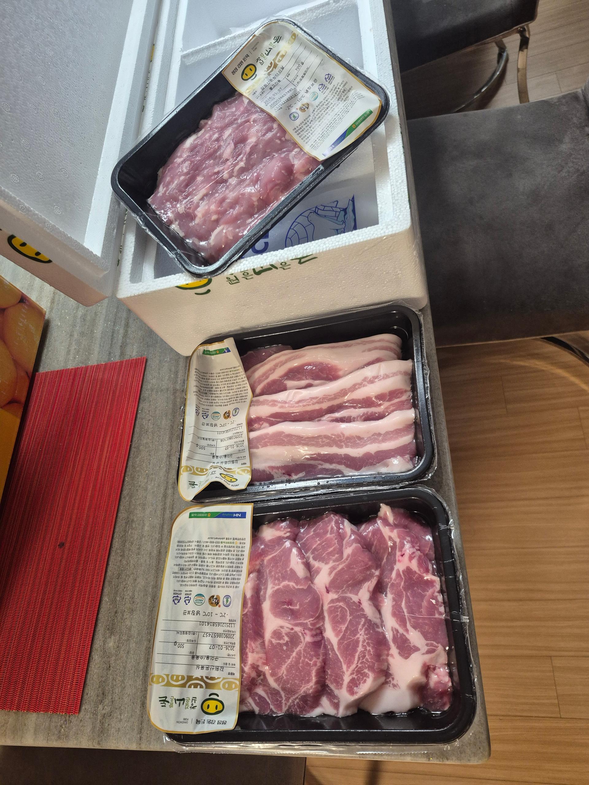 강원산돈 돼지고기 선물세트 1.7kg