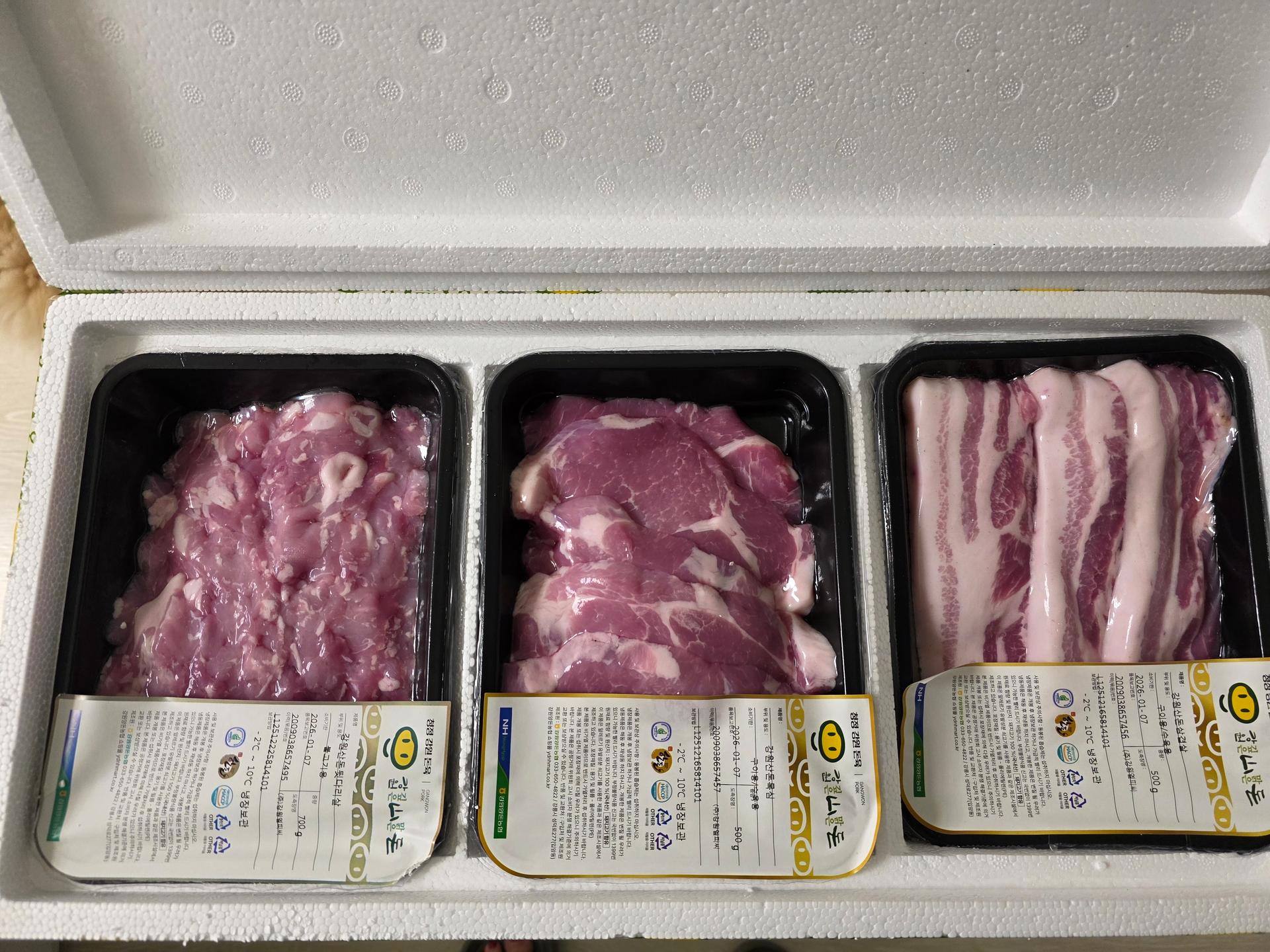 강원산돈 돼지고기 선물세트 1.7kg