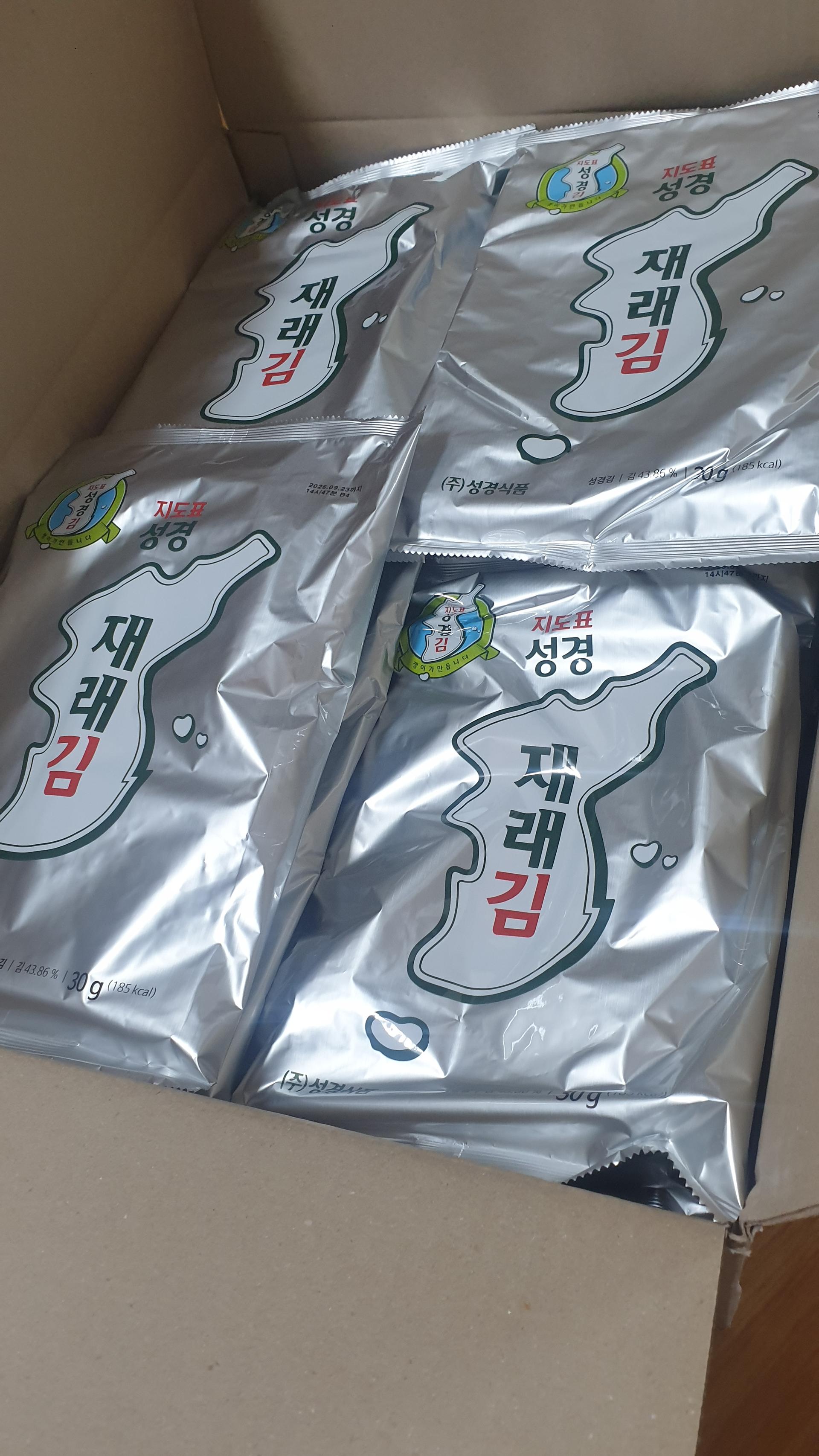 지도표 성경김_재래전장김 30g × 20봉