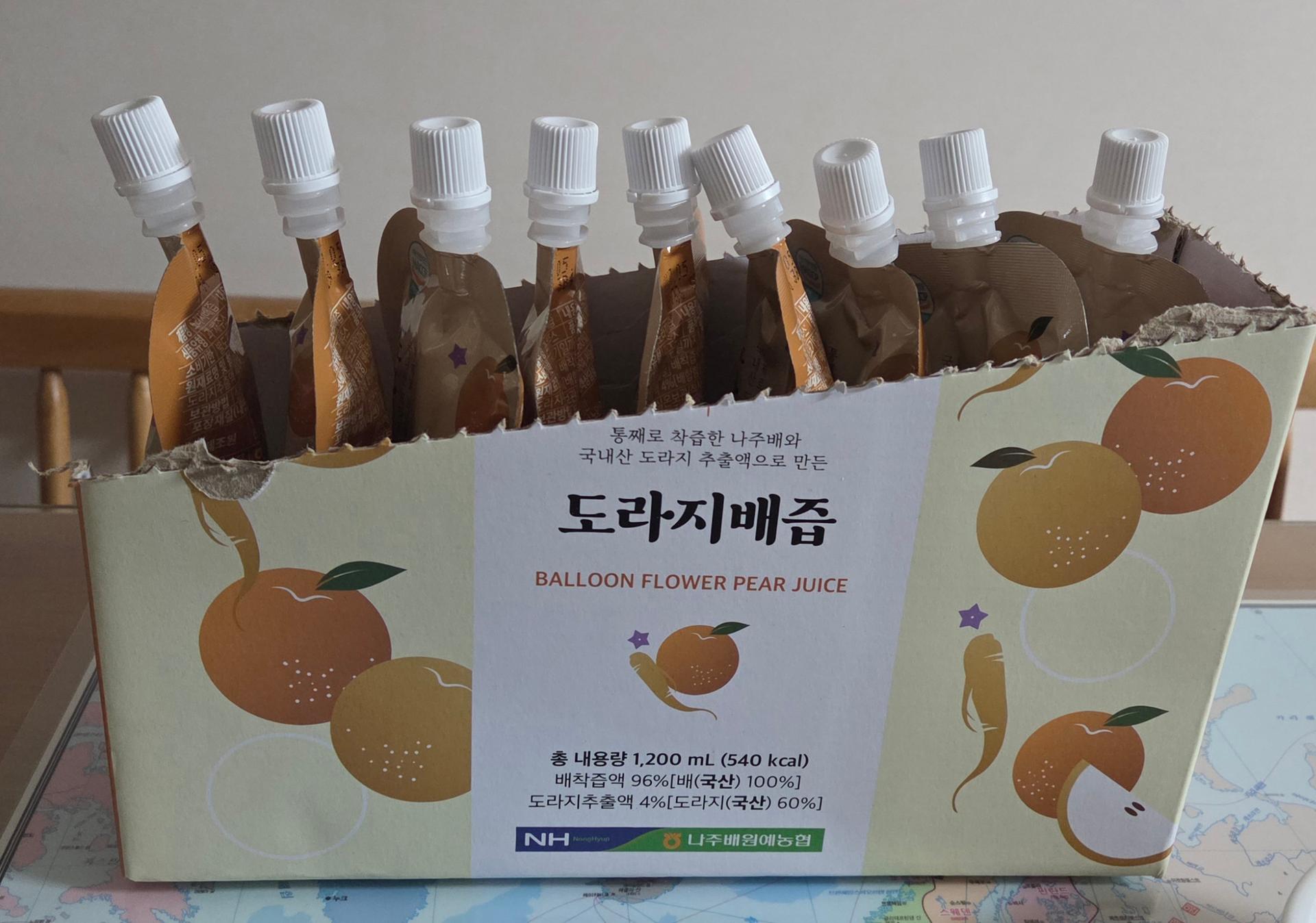 나주배 100% 착즙 배즙(순수&도라지) 30포