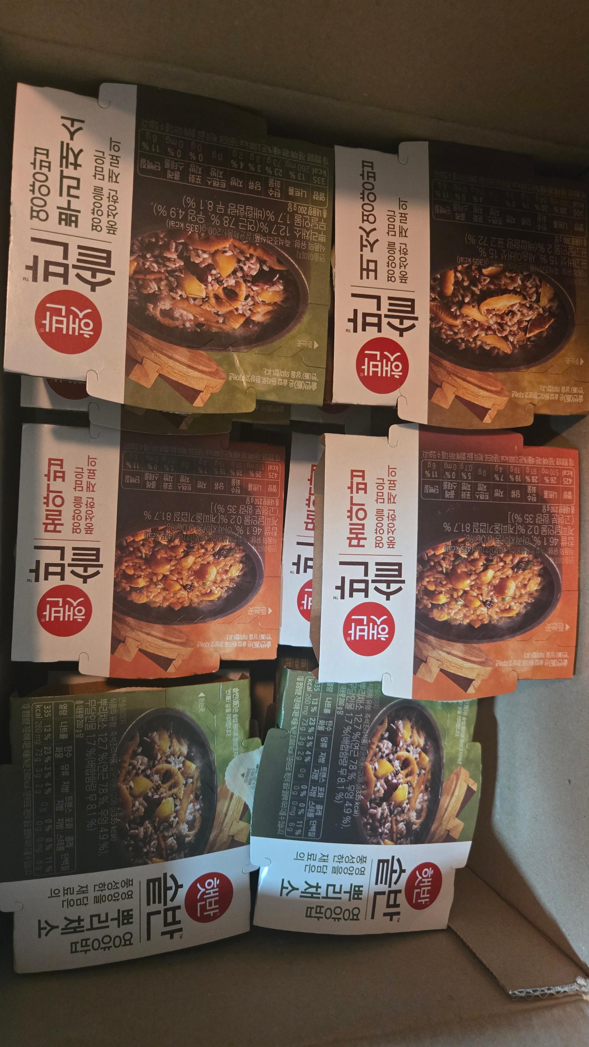 한끼든든 CJ꾸러미(솥반, 3종 각 5개씩)