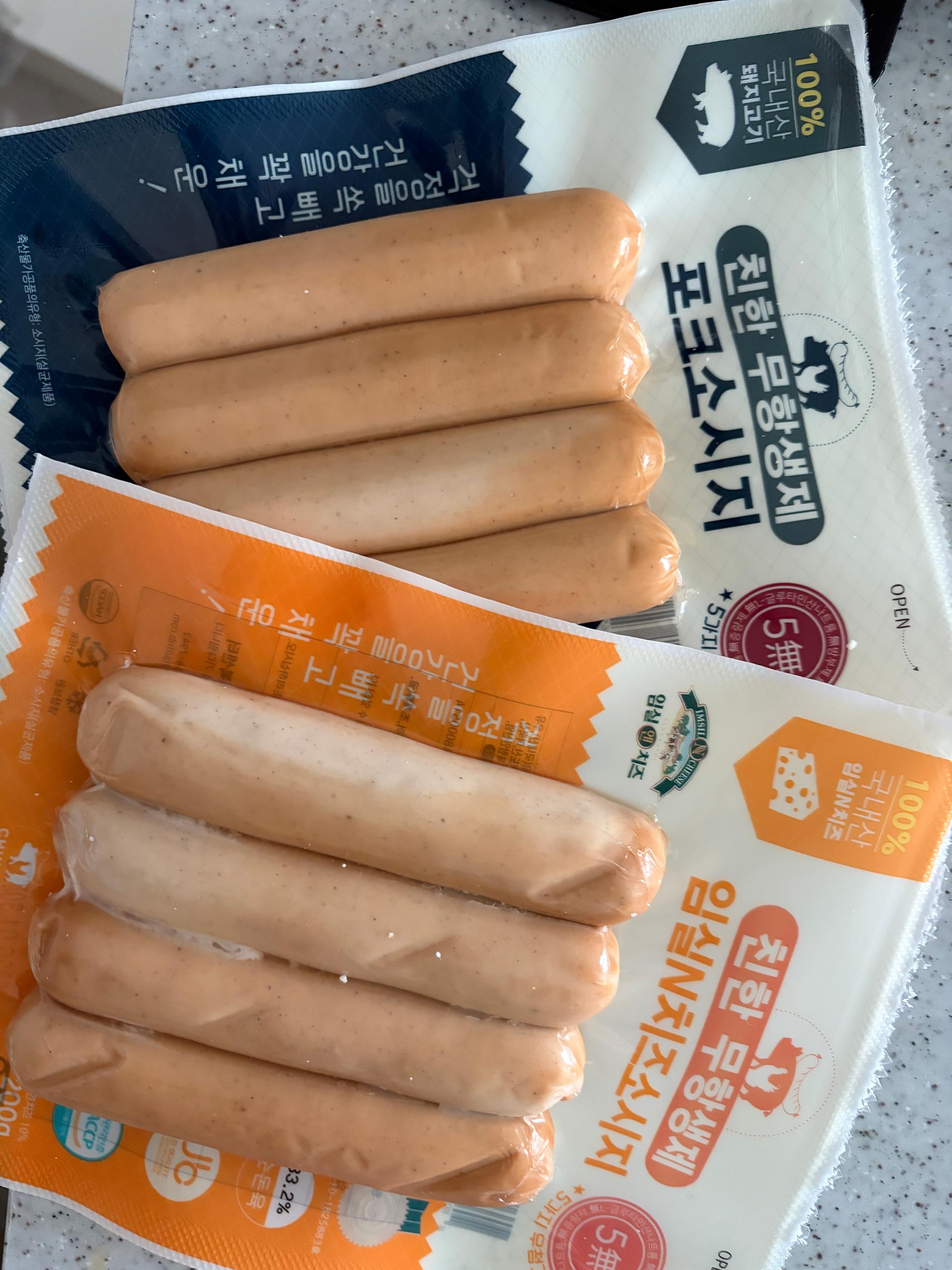 친한 무항생제 임실N치즈(4팩) & 포크(2팩) 소시지 세트