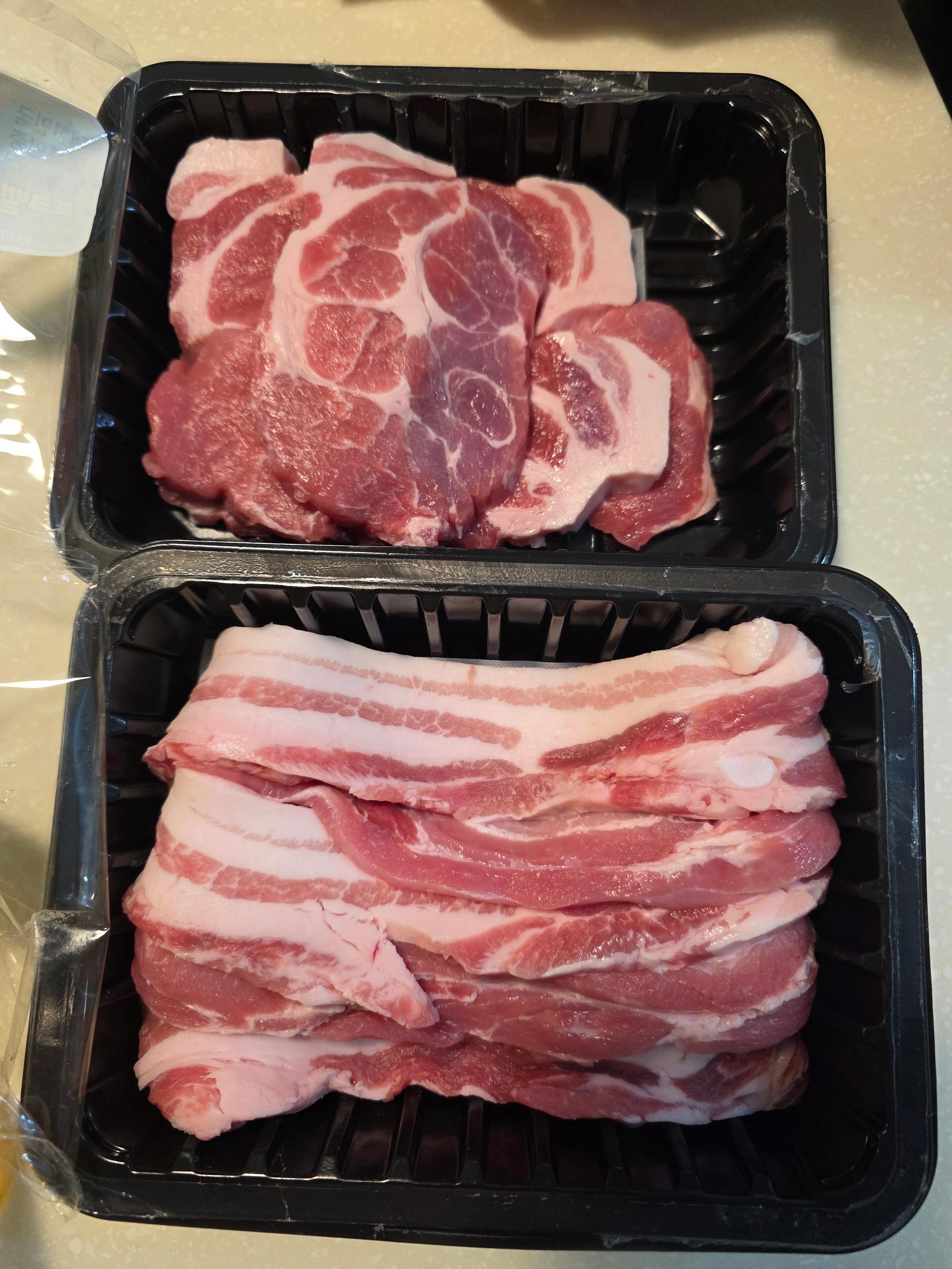 통영 명품 한돈 선물세트 (삼겹 500g+목심 500g) + 부위별 100g 추가 증량