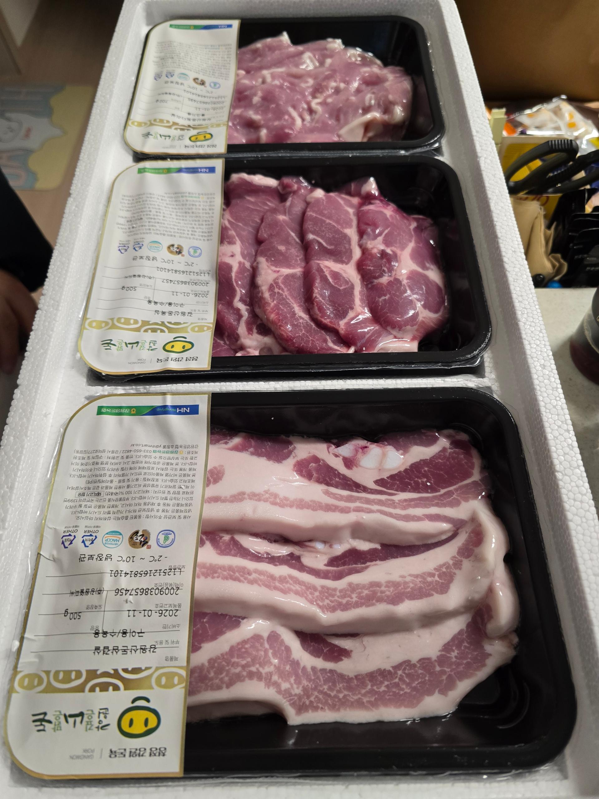 강원산돈 돼지고기 선물세트 1.7kg