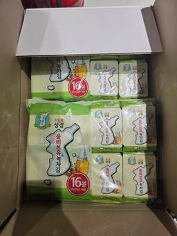 지도표 성경김_올리브&녹차식탁김 4g × 16봉 × 8봉 (128봉/1BOX)-1