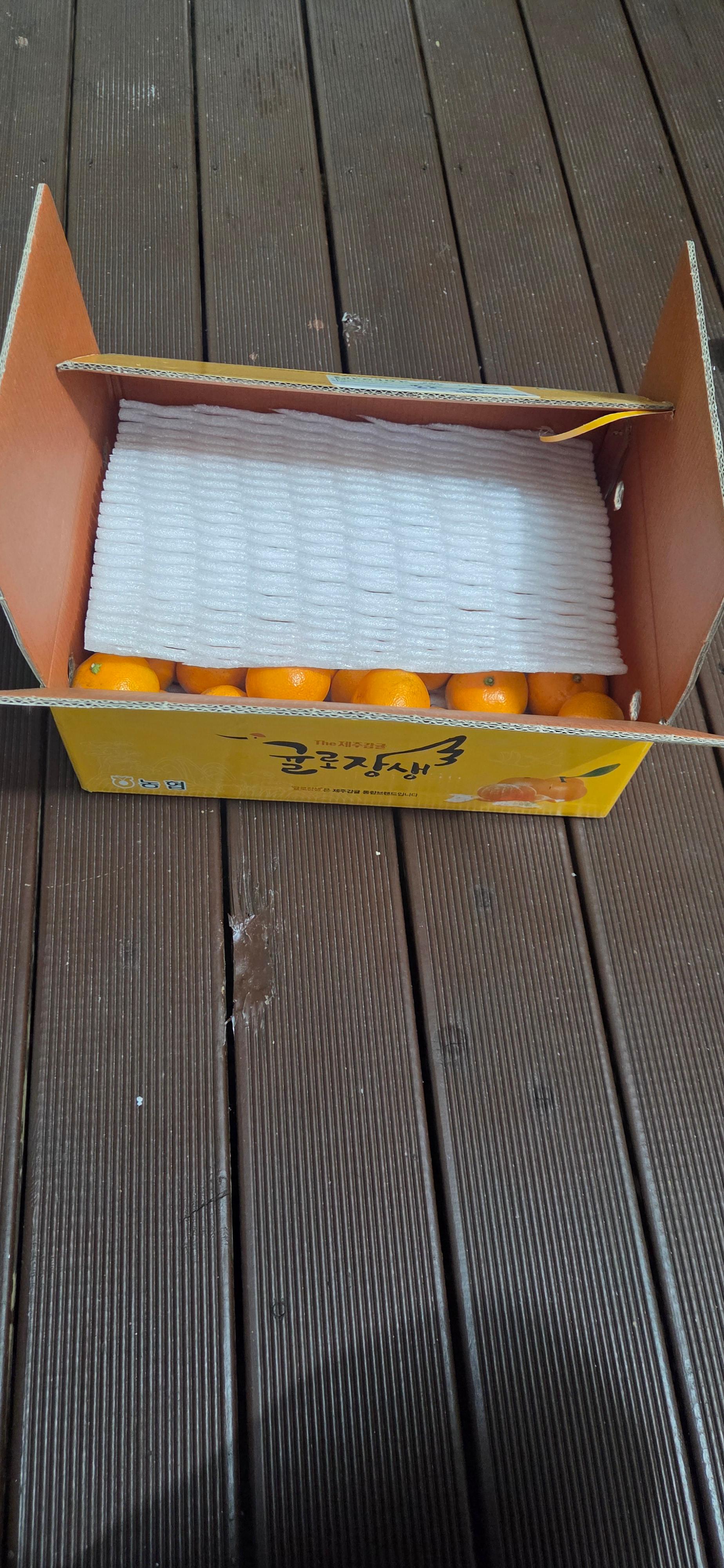 [연말한정! 감귤/흑돼지 ★분리발송★] 제주감귤 4kg (1박스)+흑돼지세트