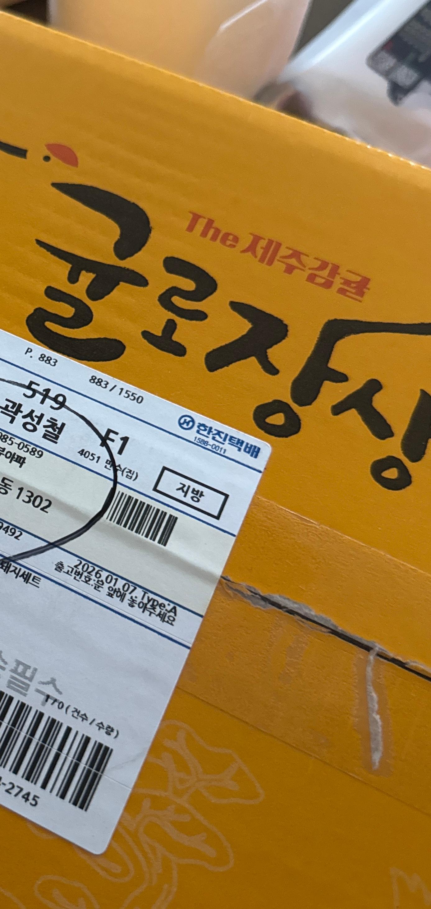 [연말한정! 감귤/흑돼지 ★분리발송★] 제주감귤 4kg (1박스)+흑돼지세트