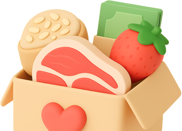 답례품이 담겨있는 상자 이미지